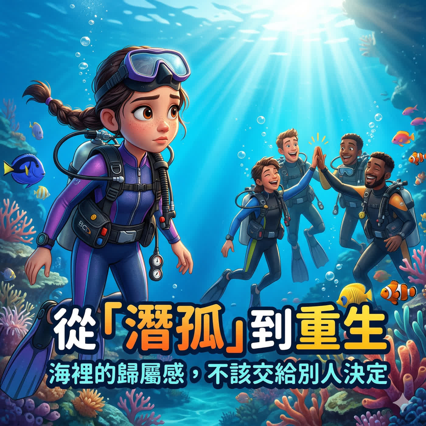 從「潛孤」到重生:海裡的歸屬感,不該交給別人決定 從「潛孤」到重生:海裡的歸屬感,不該交給別人決定