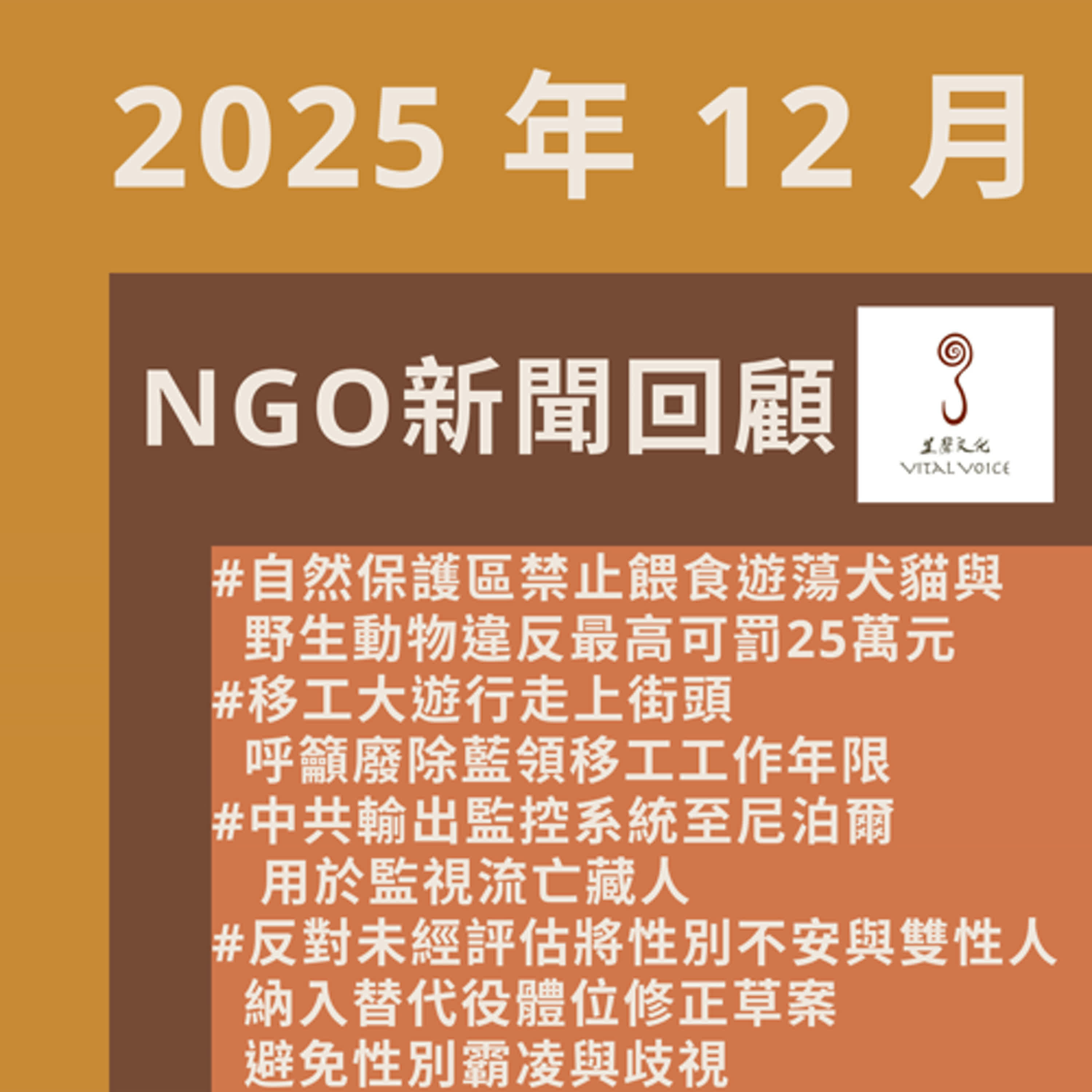 2025年12月 NGO新聞回顧 episode artwork