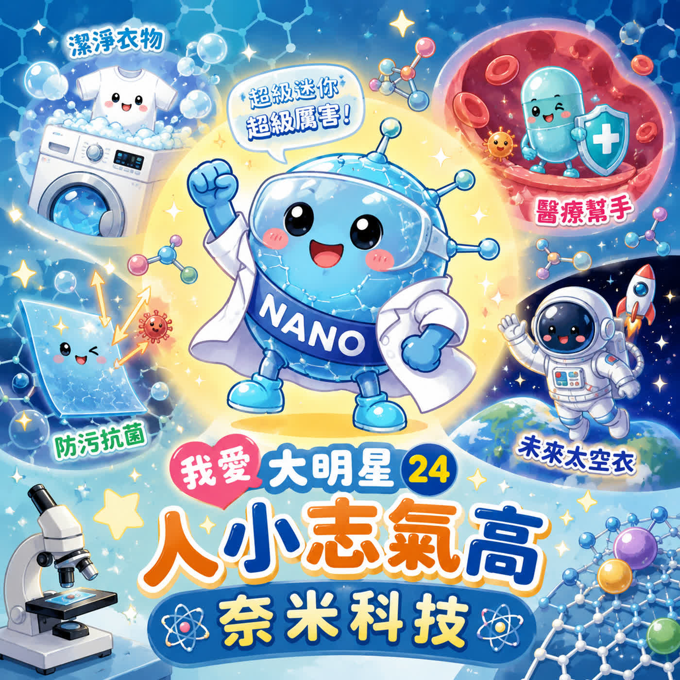 ❤️ 我愛大明星 24｜人小志氣高-奈米科技🔬看不見的小明星，竟然默默改變我們的生活！