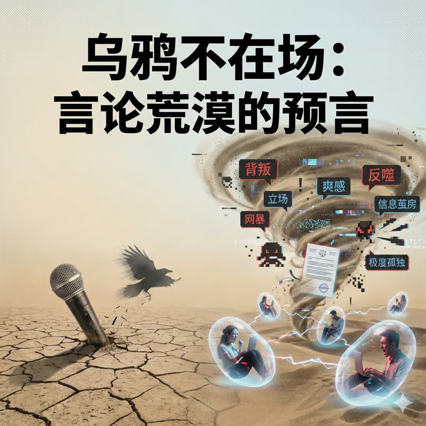 当“乌鸦”被迫沉默,只剩下在算法茧房里嘶吼的孤独灵魂