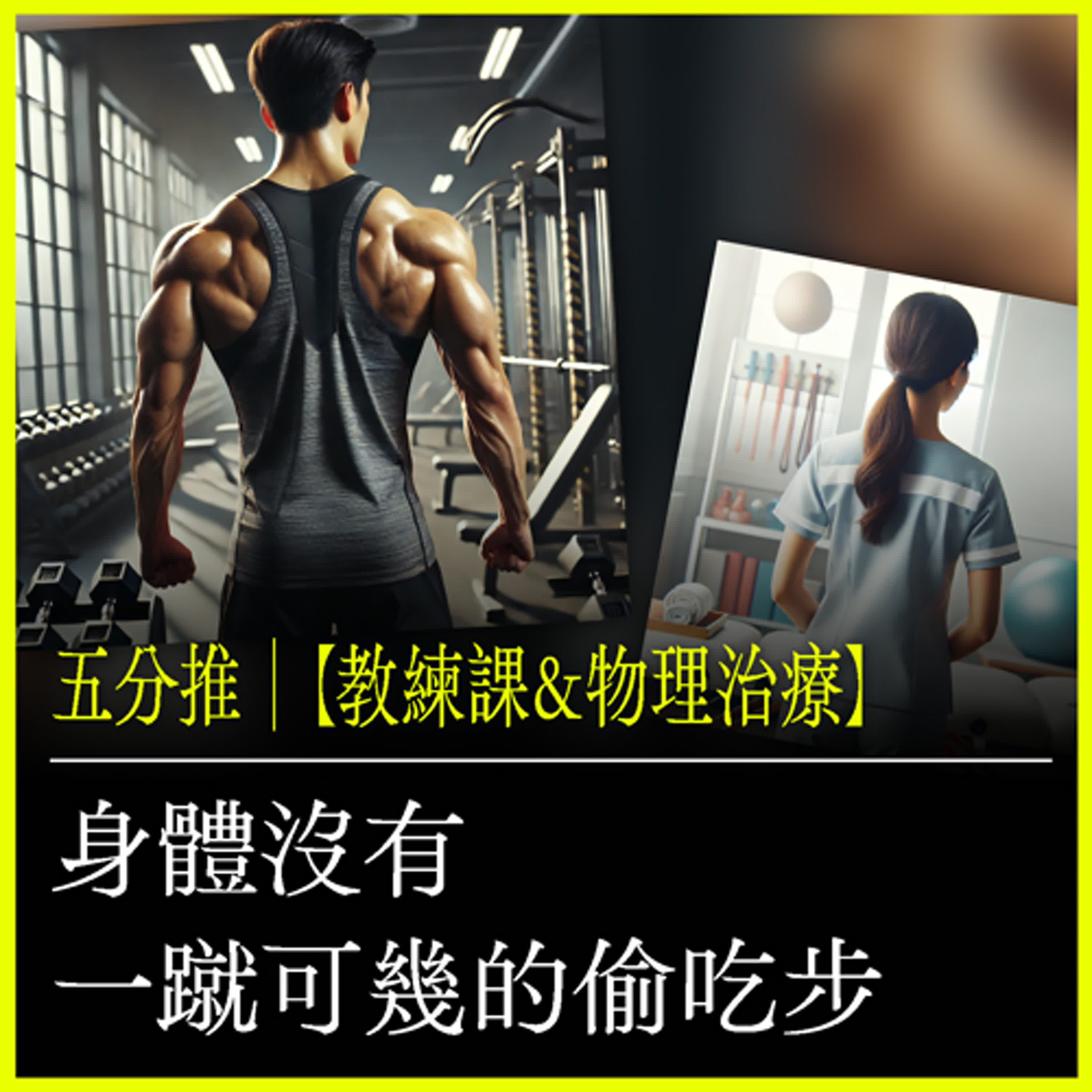 五分推｜【教練課&物理治療】身體沒有一蹴可幾的偷吃步