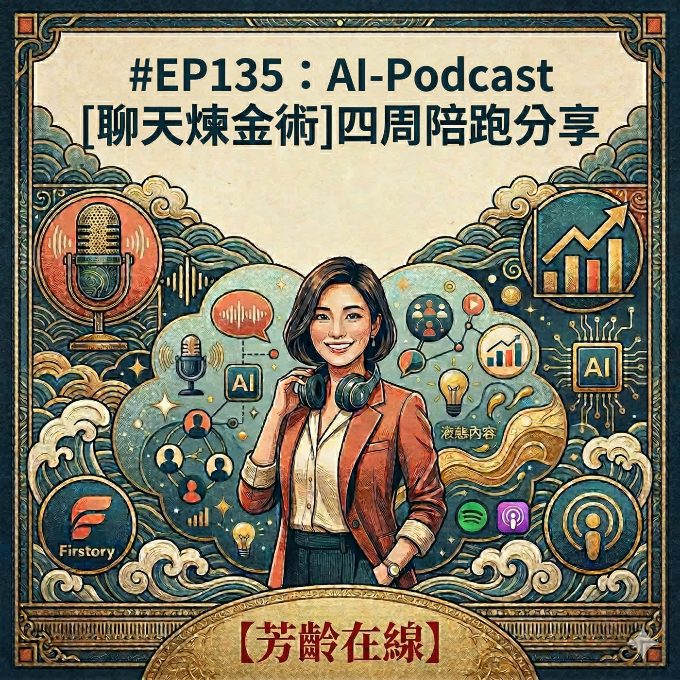 #EP135:AI-Podcast聊天煉金術,從 0到1開啟你的自媒體變現之路 episode artwork
