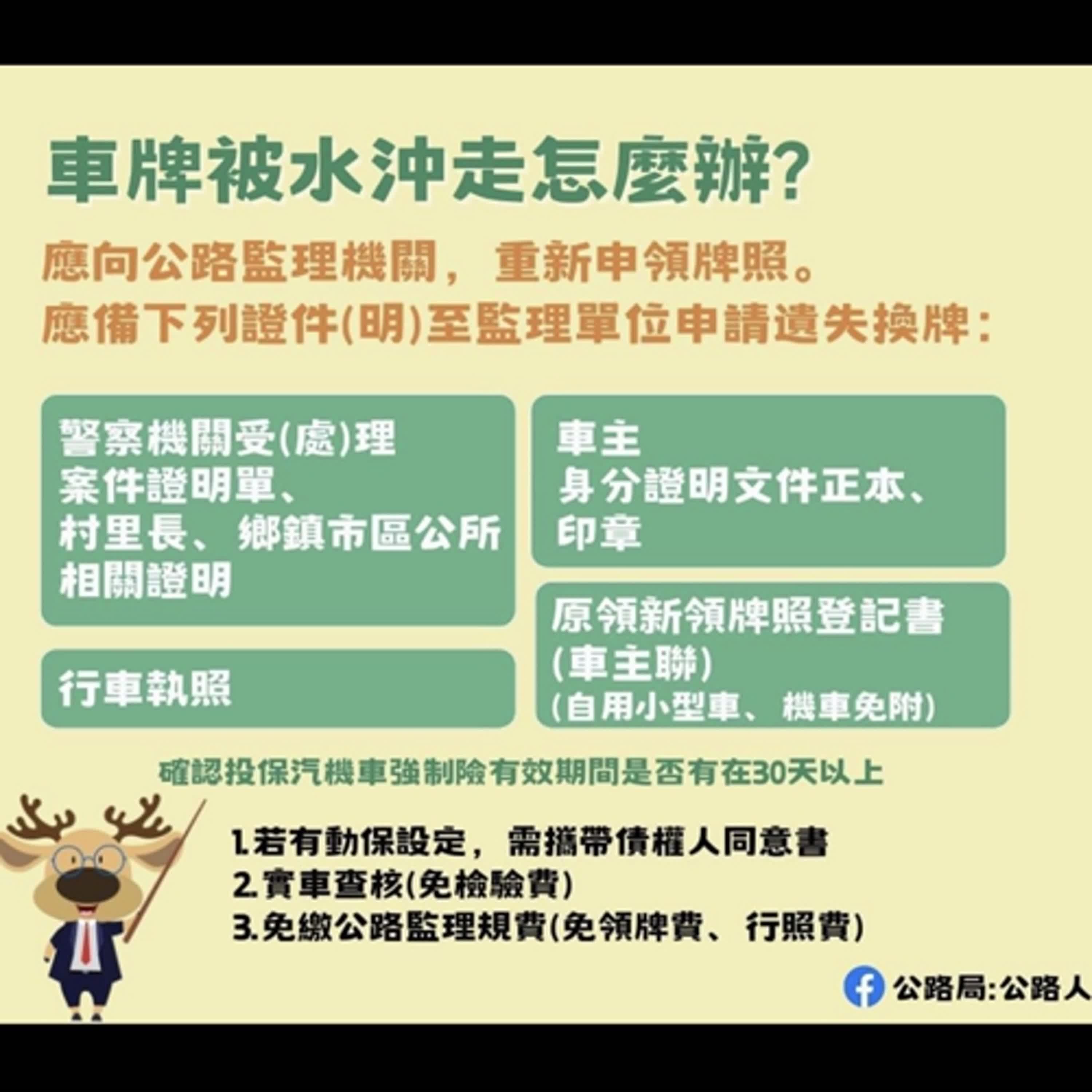 【監理資訊站】泡水車進廠維修需要時間，剛好遇到驗車期限該怎麼辦？
