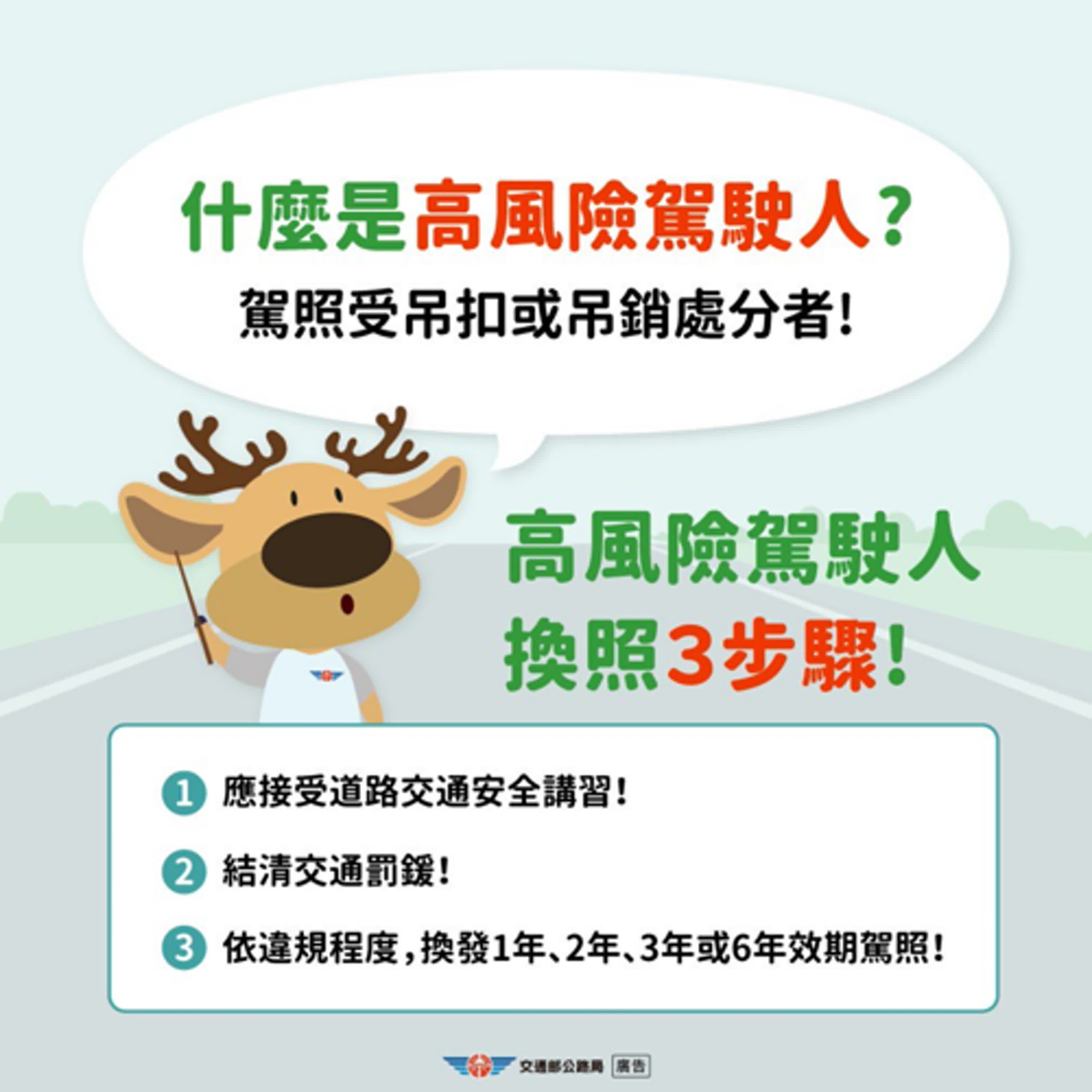 【監理資訊站】誰是高風險駕駛？談高風險駕駛人換發短期駕照管理