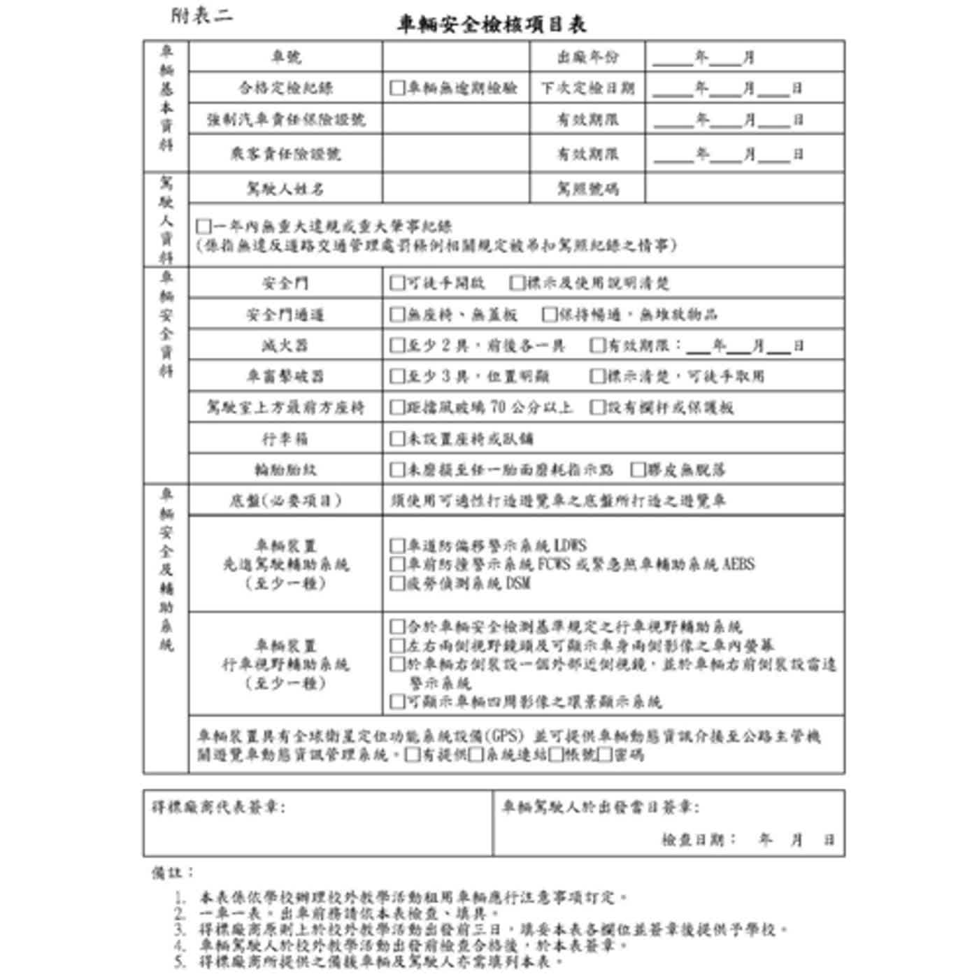 【監理資訊站】學校租用遊覽車應注意事項