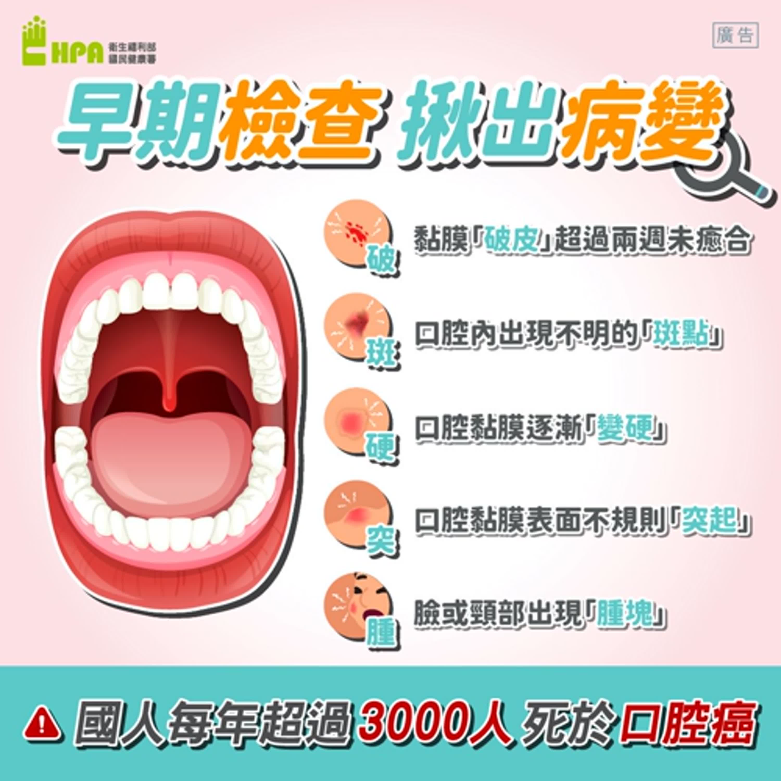 【健康小百科】紅脣族快戒除檳榔 定期口腔癌篩檢保健康