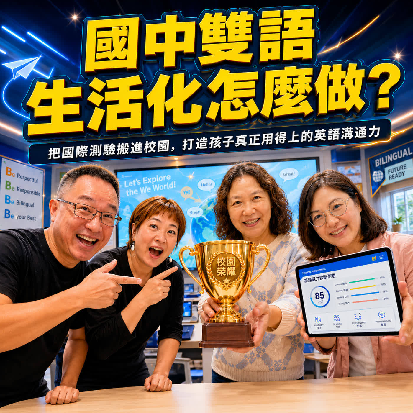 國中雙語生活化怎麼做？把國際測驗搬進校園，打造孩子真正用得上的英語溝通力 ft. 林曉俐 ＆ Janie episode artwork