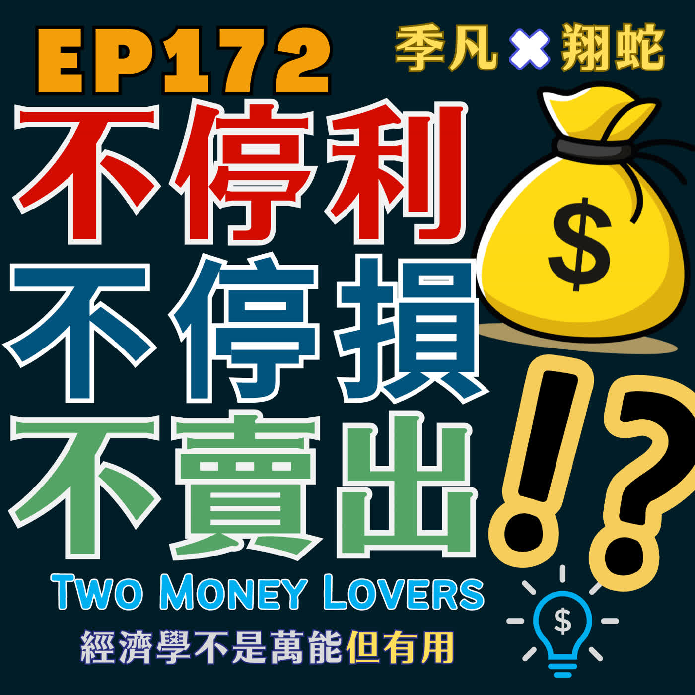 EP172  為什麼您在股市永遠賺不到大錢？「不停損」「不停利」「不賣出」該如何執行？
