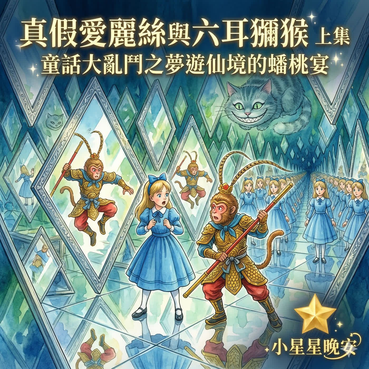 品格故事快樂充電站-5-3-1童話故事大亂鬥-夢遊仙境的蟠桃宴:真假愛麗絲與六耳獼猴 上集 episode artwork