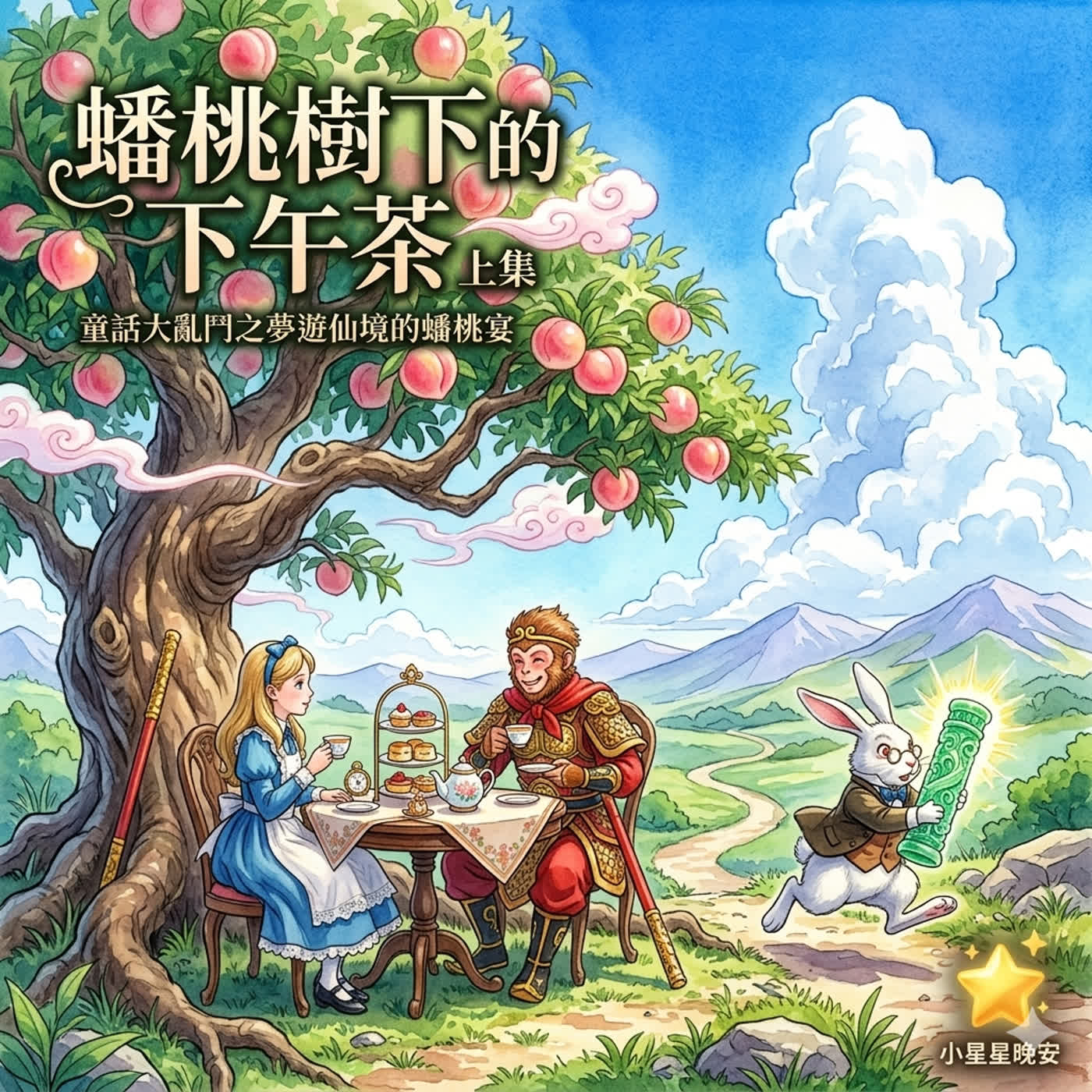 品格故事快樂充電站-5-1-1童話故事大亂鬥-夢遊仙境的蟠桃宴:蟠桃樹下的下午茶 上集 episode artwork