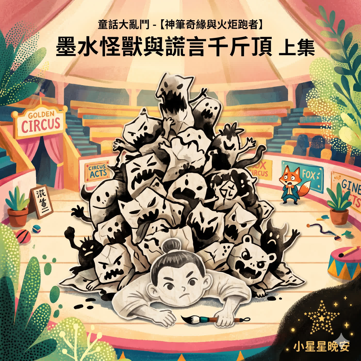 品格故事快樂充電站-7-3-1童話故事大亂鬥-神筆奇緣與火炬跑者:墨水怪獸與謊言千斤頂 上集 episode artwork