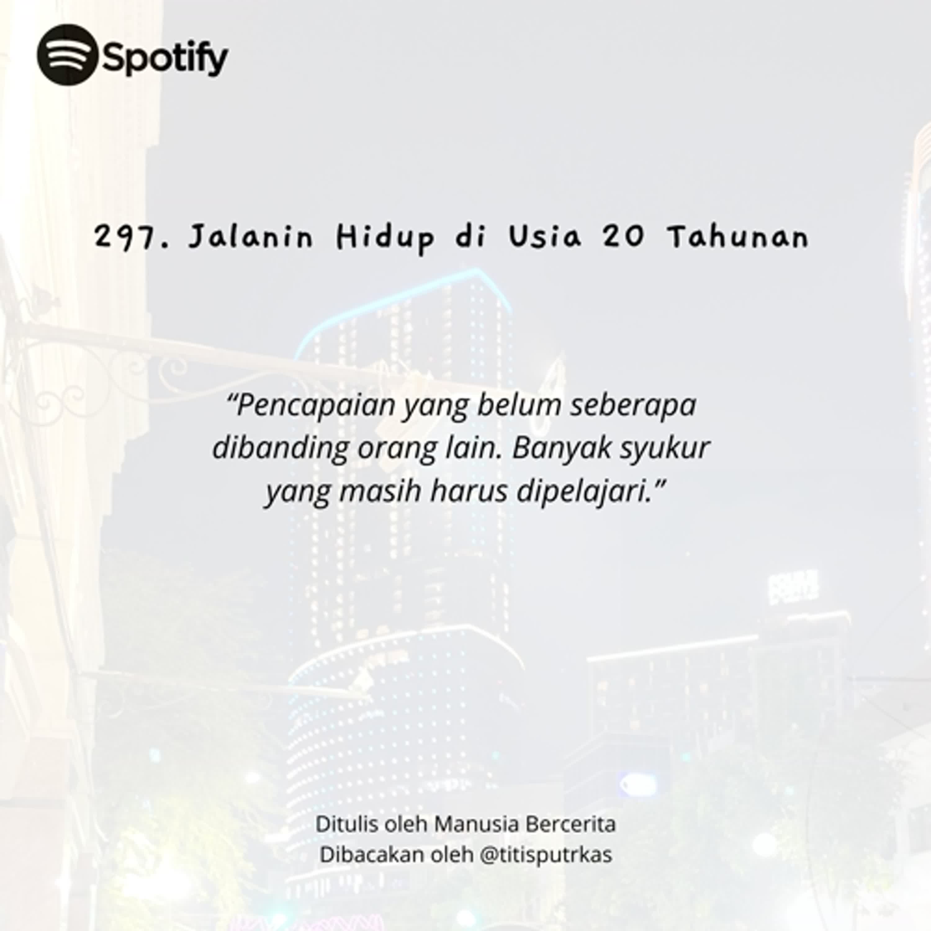 297. Jalanin Hidup di Usia 20 Tahunan episode artwork