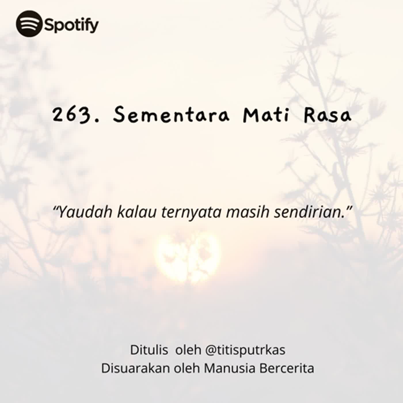 263. Sementara Mati Rasa episode artwork