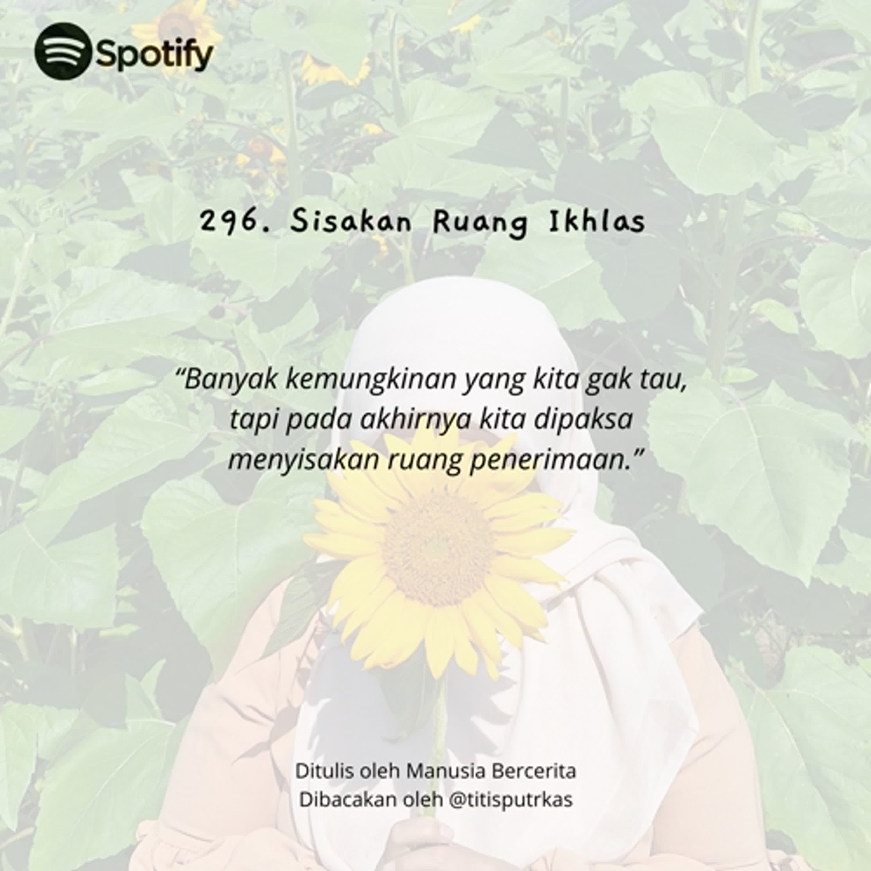 296. Sisakan Ruang Ikhlas episode artwork