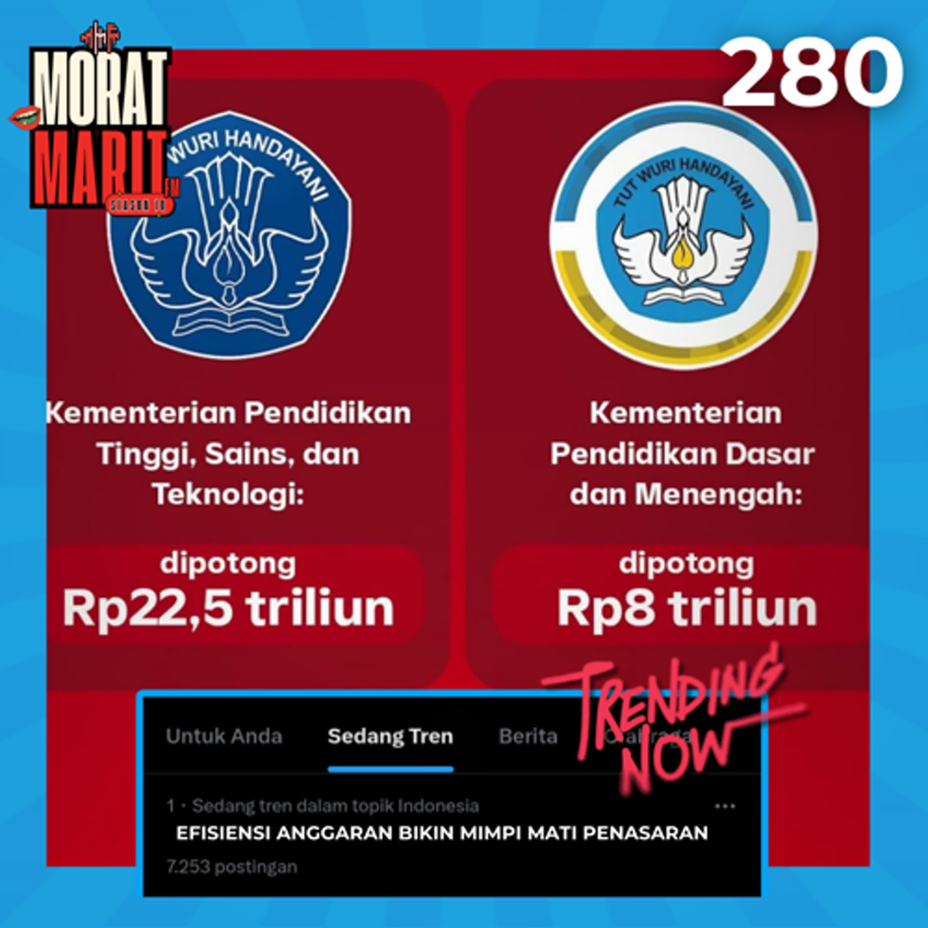EPS.280 - EFISIENSI ANGGARAN BIKIN MIMPI MATI PENASARAN episode artwork