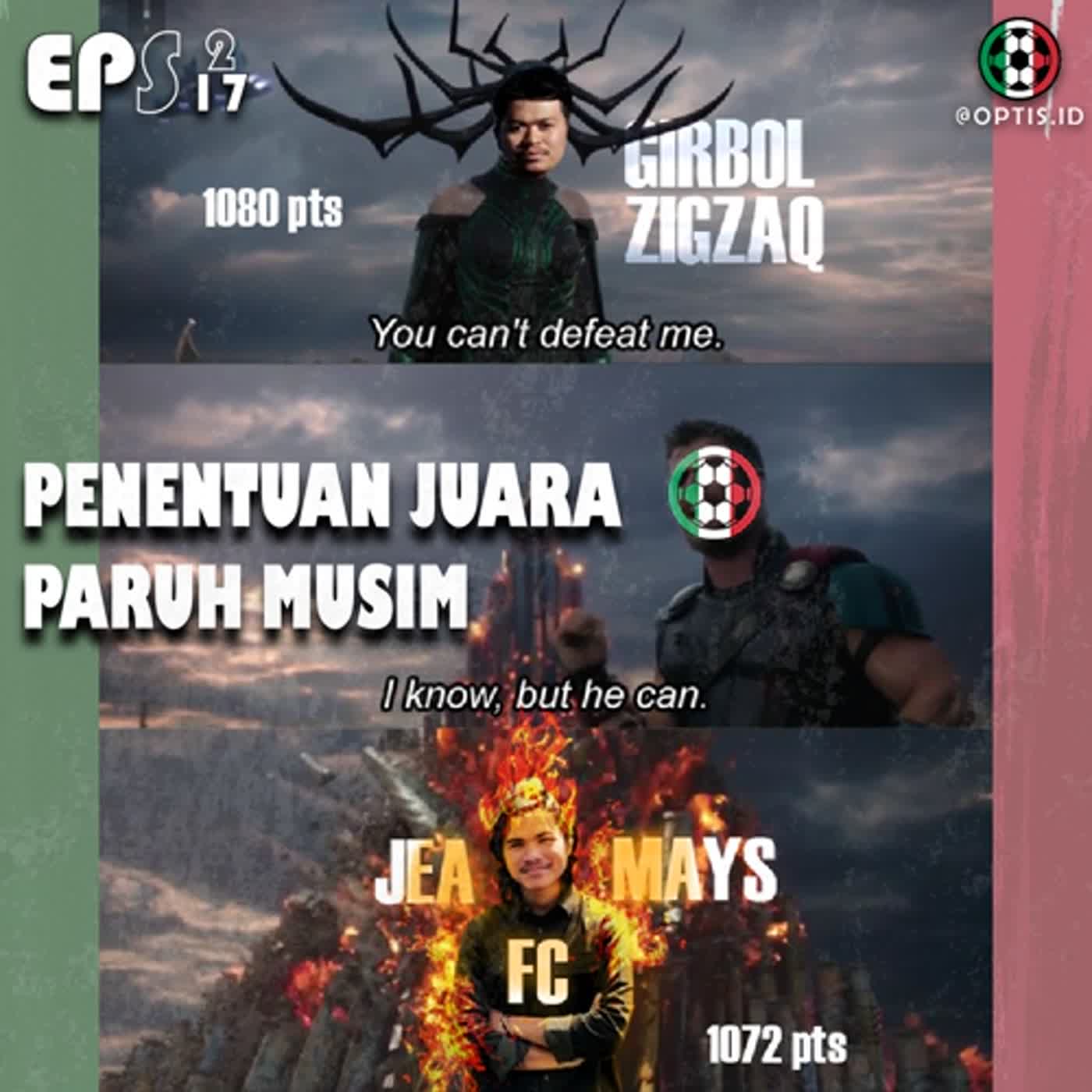 S2E17: Berebut Menang Paruh Musim Serie A dan Optis League episode artwork