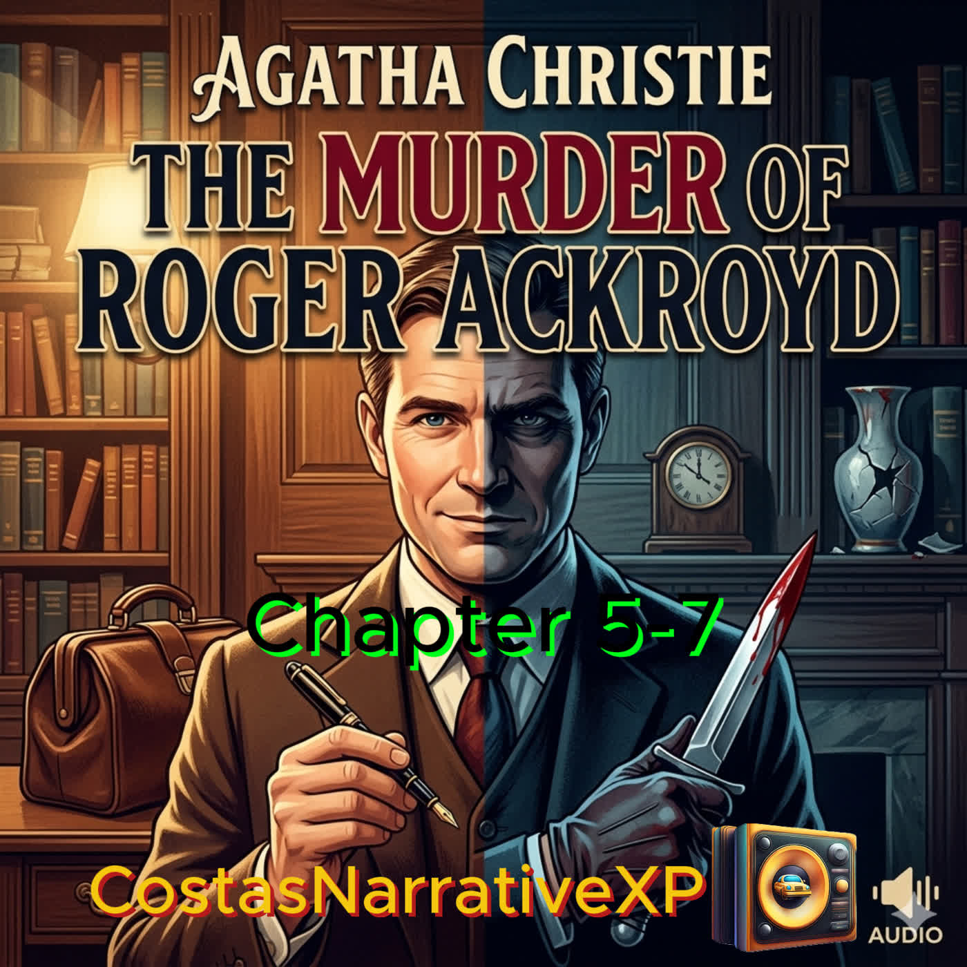 The Murder of Roger Ackroyd by Agatha Christie Ch 5-7 | CostasNarrativeXP episode artwork