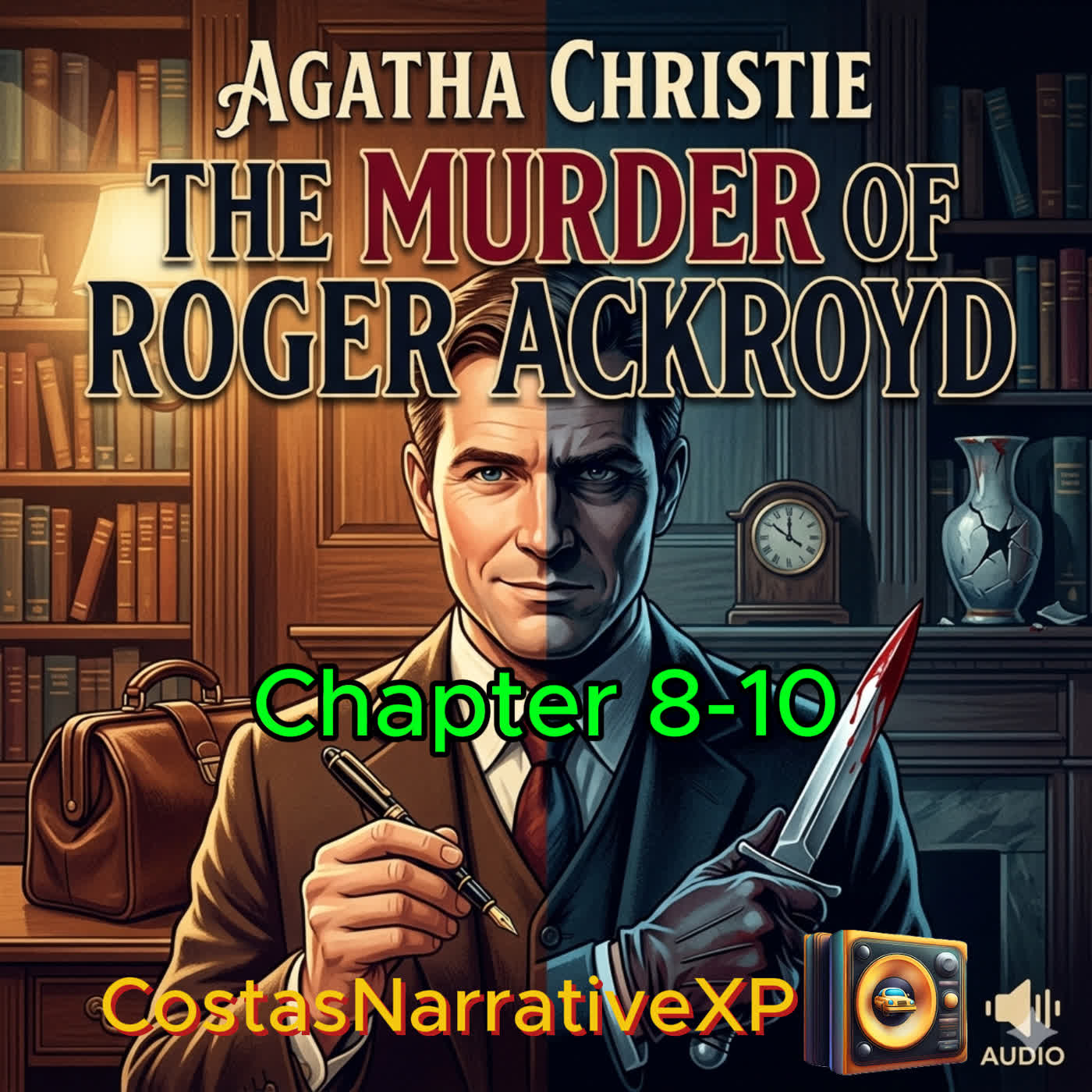 The Murder of Roger Ackroyd by Agatha Christie Ch 8-10 | CostasNarrativeXP episode artwork