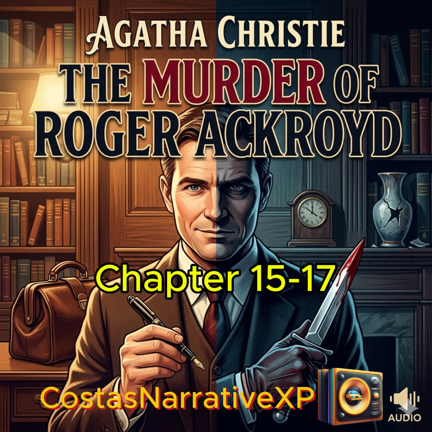The Murder of Roger Ackroyd by Agatha Christie Ch 15-17 | CostasNarrativeXP episode artwork
