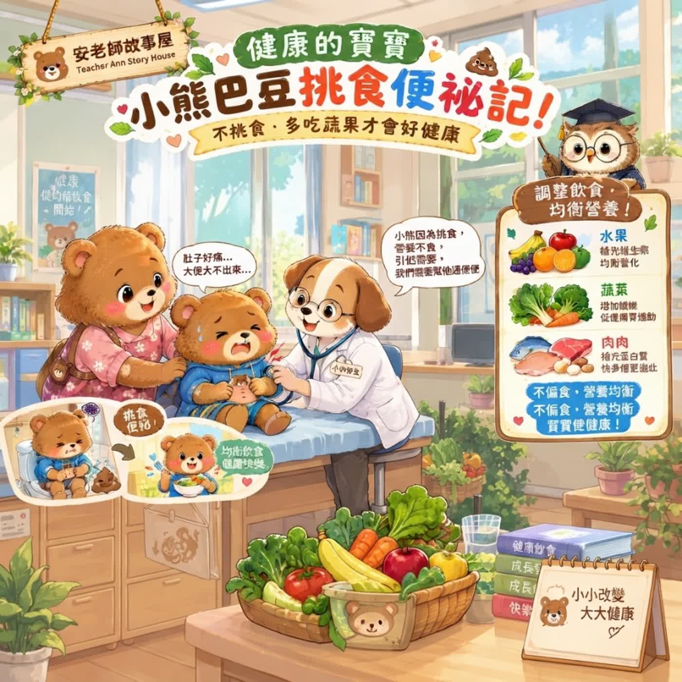 【健康防護/幼兒健康】健康的寶寶：小熊巴豆看醫生記（S16E05）