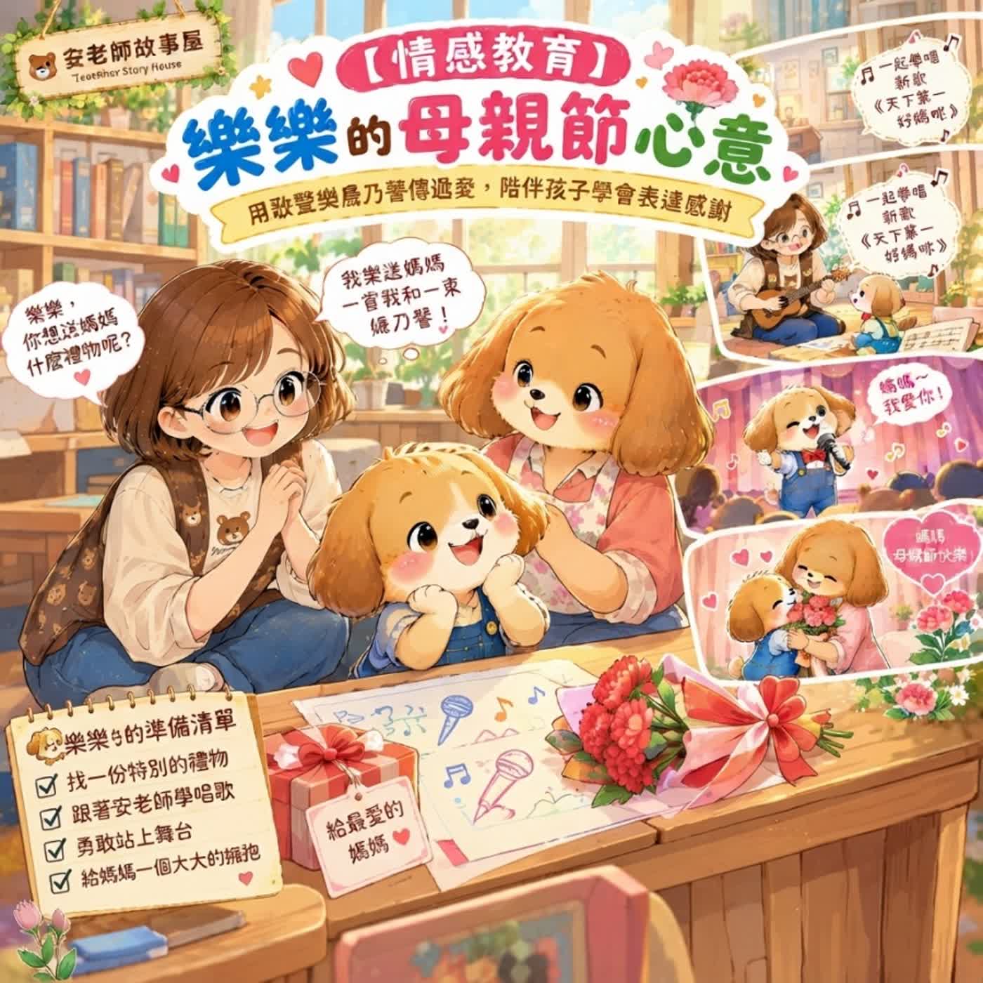 【情感教育】樂樂的母親節心意：用歌聲與康乃馨傳遞愛，陪伴孩子學會表達感謝S18E06