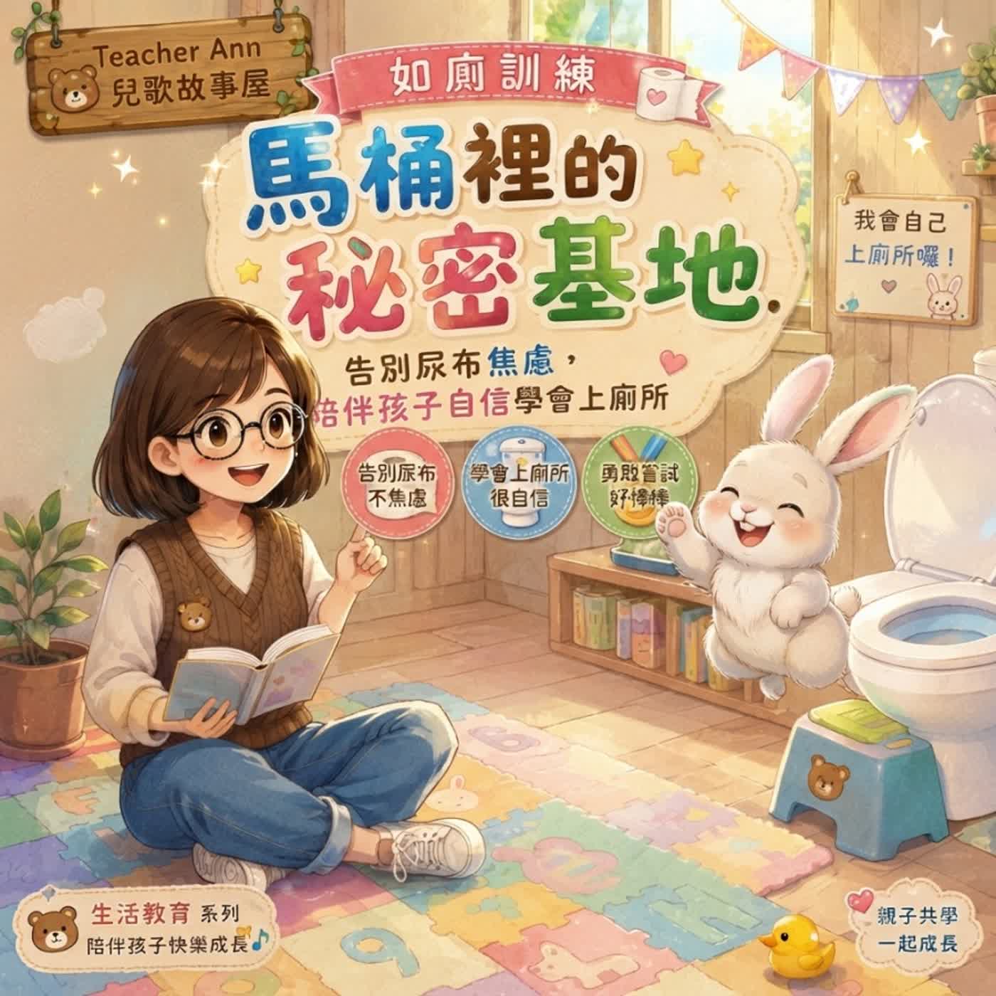 【馬桶裡的秘密基地】小小工人的烏龜探險隊：便便大旅行（Teacher Ann 兒歌故事屋S13E03）
