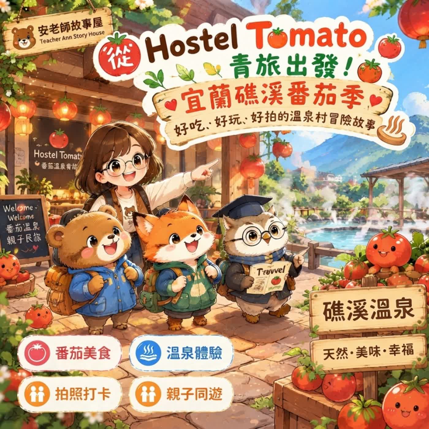 【食育探索/宜蘭礁溪】礁溪溫泉番茄是泡溫泉長大的嗎？安老師帶巴豆、奇奇探索宜蘭親子採果樂與在地美味（S15E09）