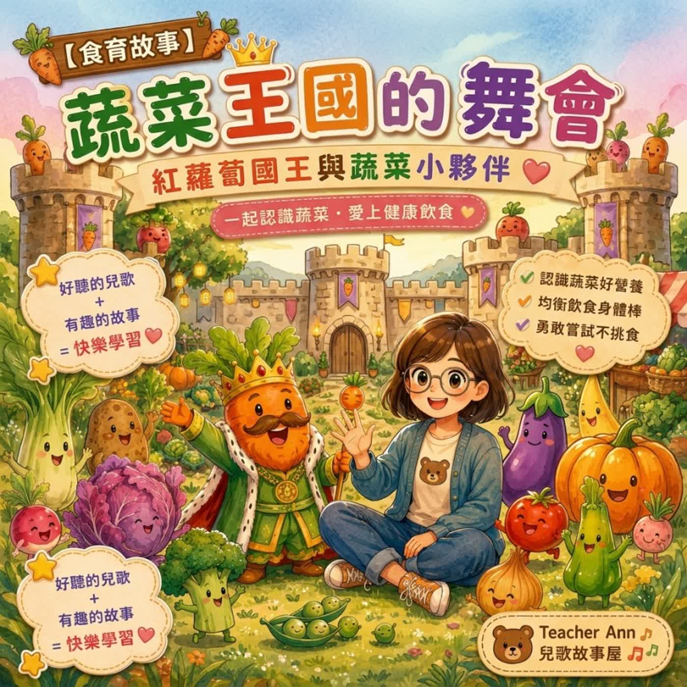 【入學適應】蔬菜王國的舞會：紅蘿蔔國王與蔬菜小夥伴(S17E03)