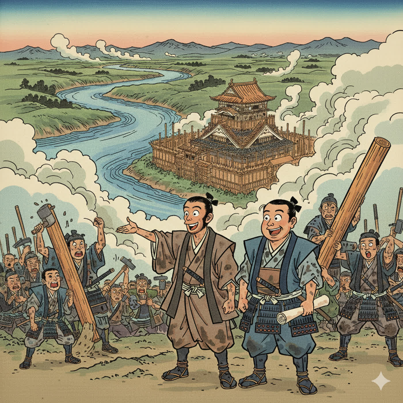 EP088-奈良的故事-07-大和郡山城-04-三天交屋！墨俁一夜城其實是『系統櫃』的概念？ （領銜主演：戰國最強弟弟-豐臣秀長）