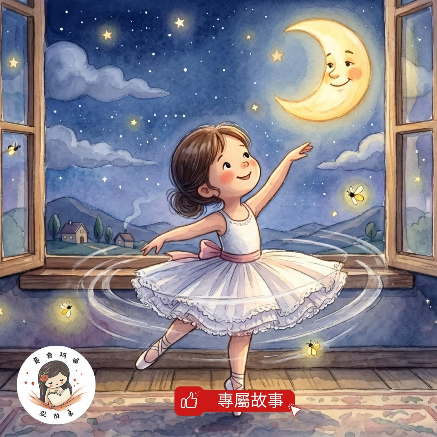 小壽星專屬故事  EP163《Nana 與月亮姊姊》月亮的故事｜一直都在｜睡前故事 episode artwork