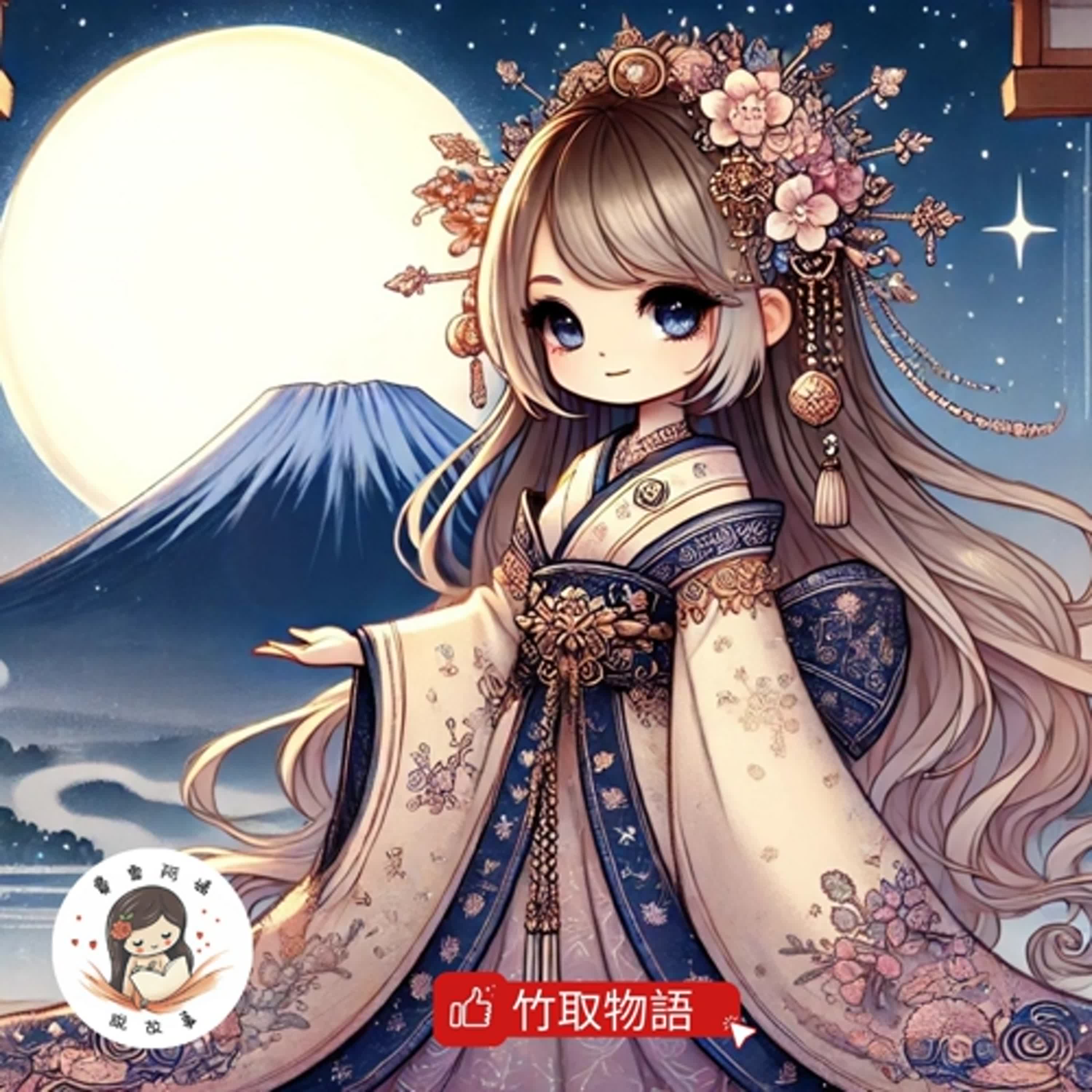 睡前故事 EP80 《月亮公主》 神秘與敬畏｜親情與離別｜日本文學｜竹取物語｜幼兒睡前故事