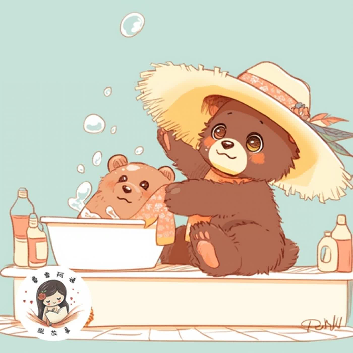 【兒童故事】EP32 睡前故事《熊熊媽媽洗個不停》想幫助媽媽的心意
