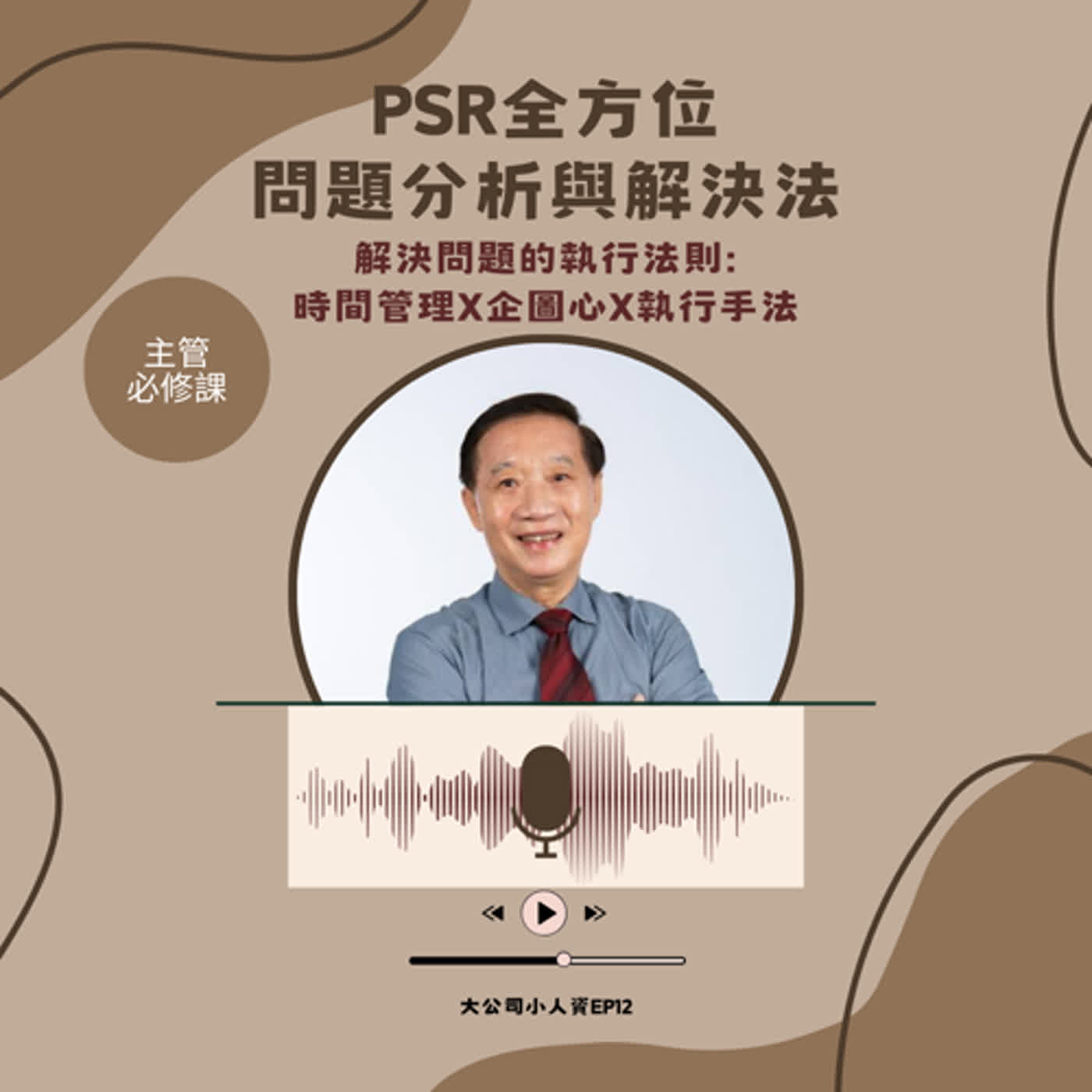 EP12-主管必修課【PSR全方位問題分析與解決法】避免拖延症！提升解決方案的執行力 Feat.李良猷老師 episode artwork