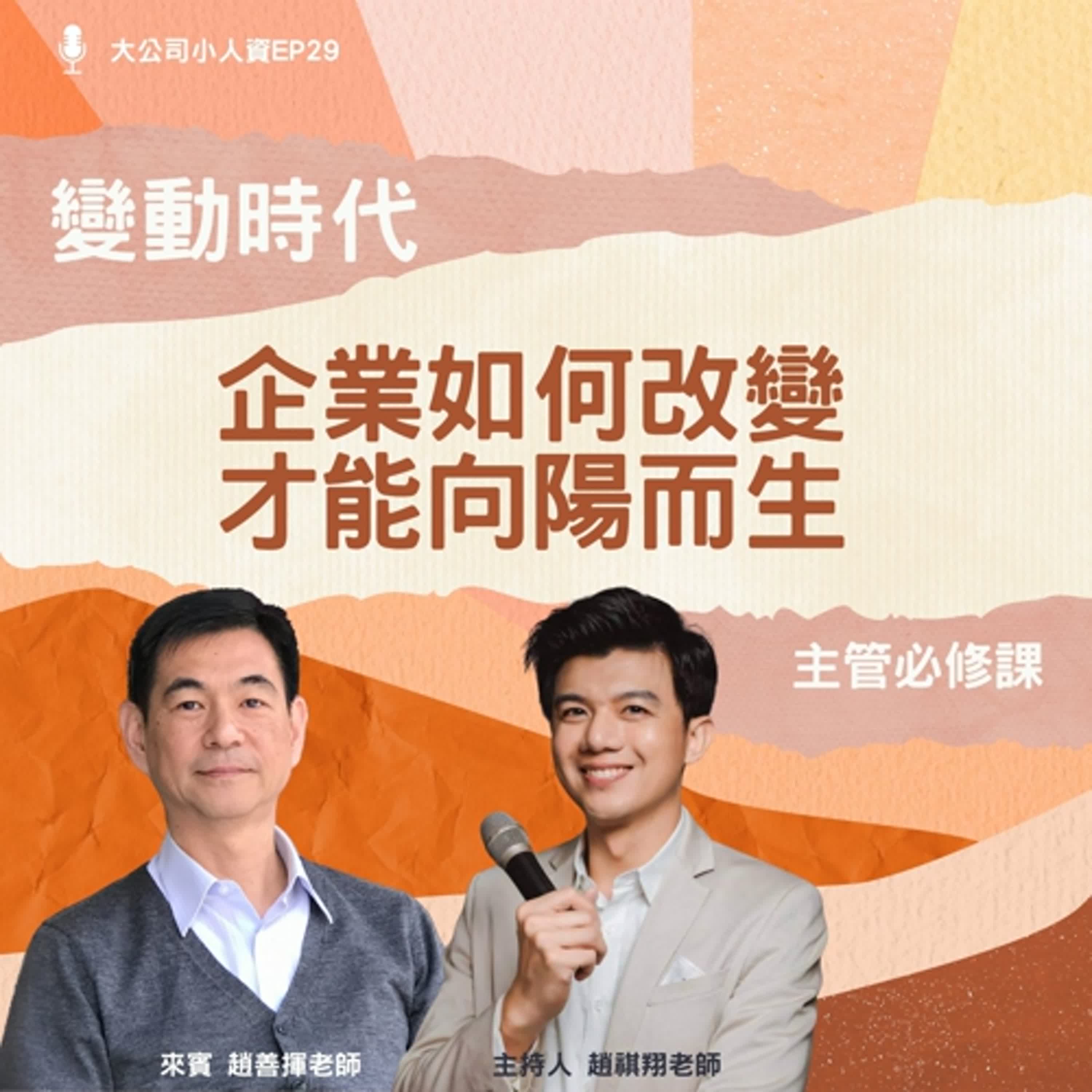 EP29 – 主管必修課【變動時代，企業如何改變才能向陽而生！?】Feat. 趙善揮老師 episode artwork