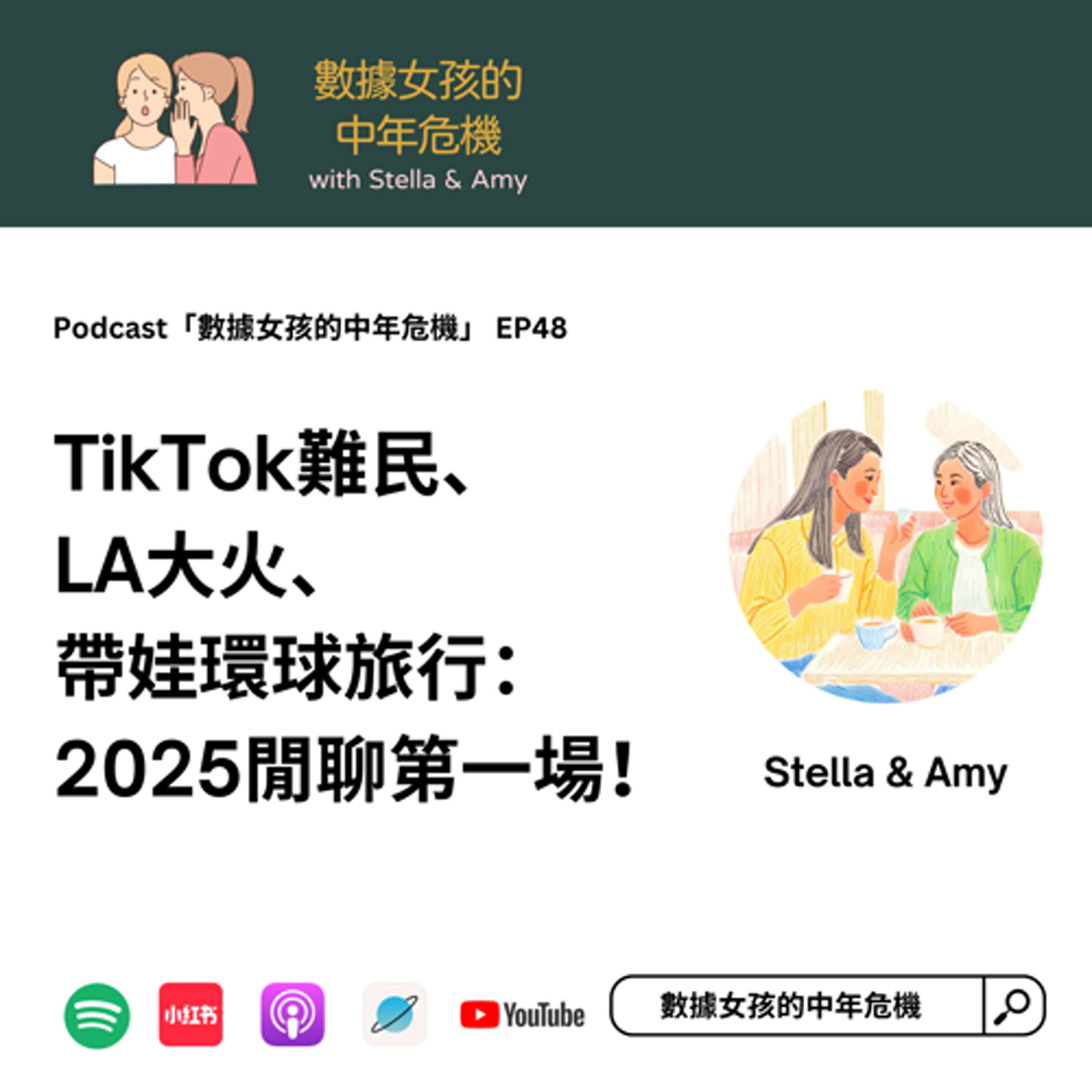 EP48: TikTok難民、LA大火、帶娃環球旅行：2025閒聊第一場！