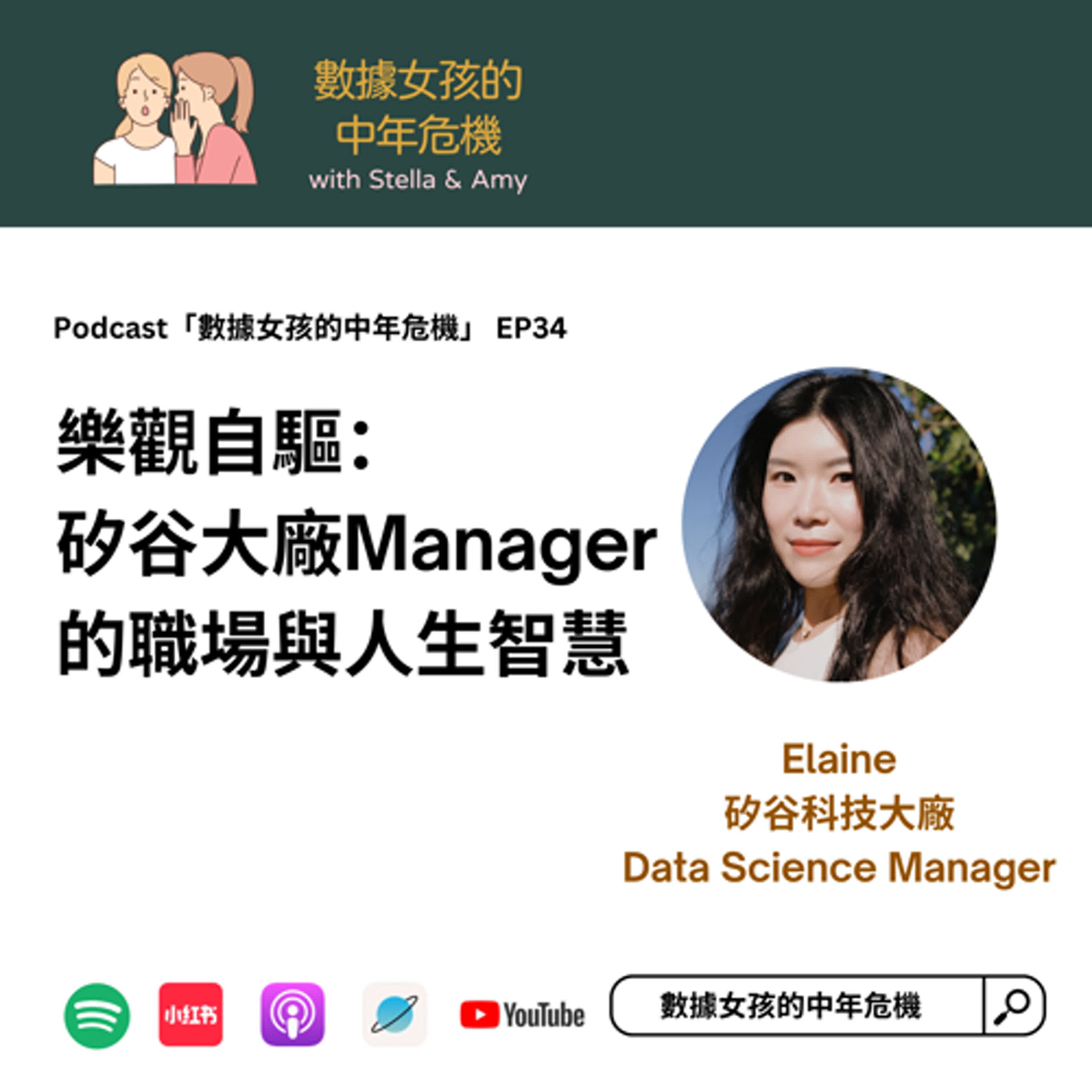 cover of episode EP34: 樂觀自驅： 矽谷大廠Manager的職場與人生智慧