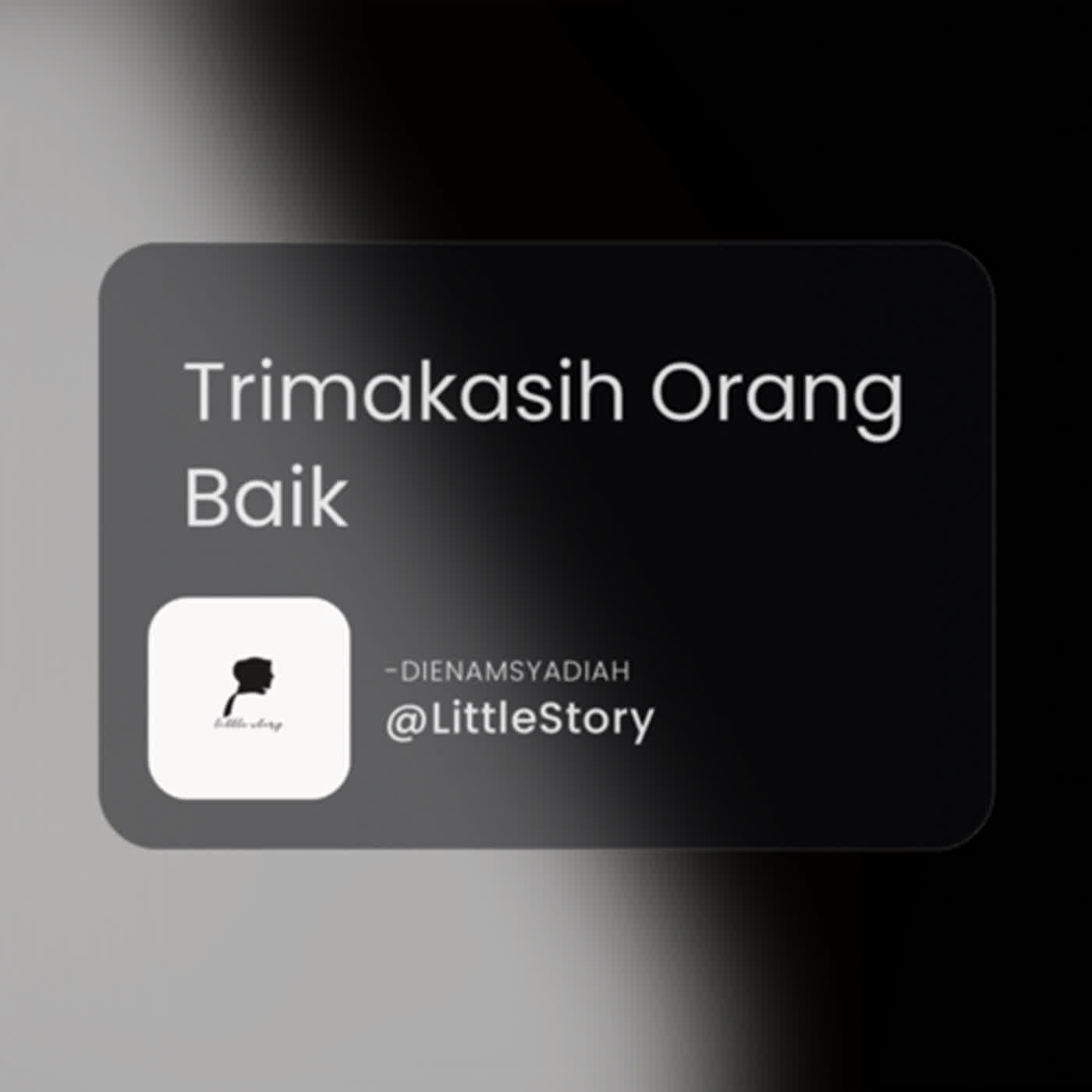 Trimakasih orang baik