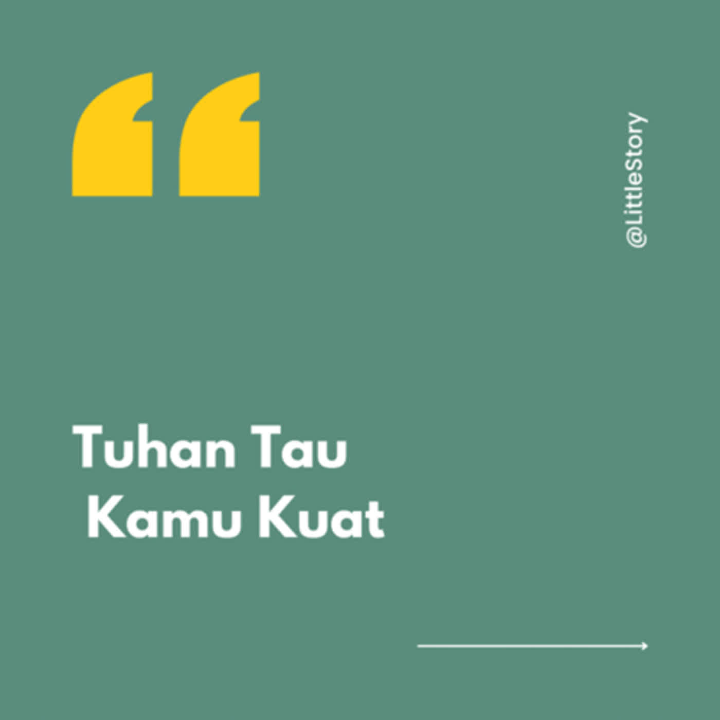 Tuhan tau kamu kuat episode artwork