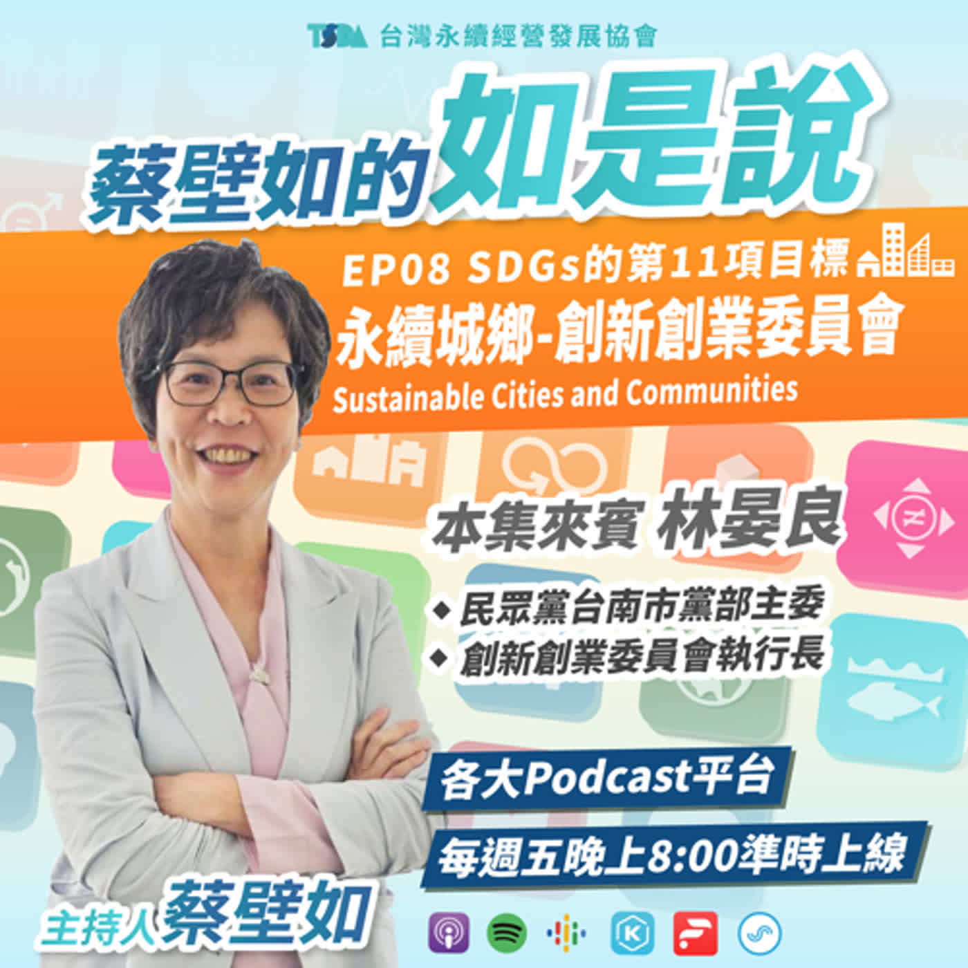 EP08【蔡壁如×林晏良】SDGs 目標11｜永續城鄉 Sustainable Cities and Communities - 創新創業委員會