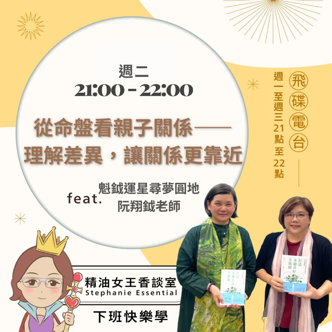 精油女王香談室 X 從命盤看親子關係——理解差異，讓關係更靠近-魁鉞運星阮翔鉞老師 (EP357) episode artwork