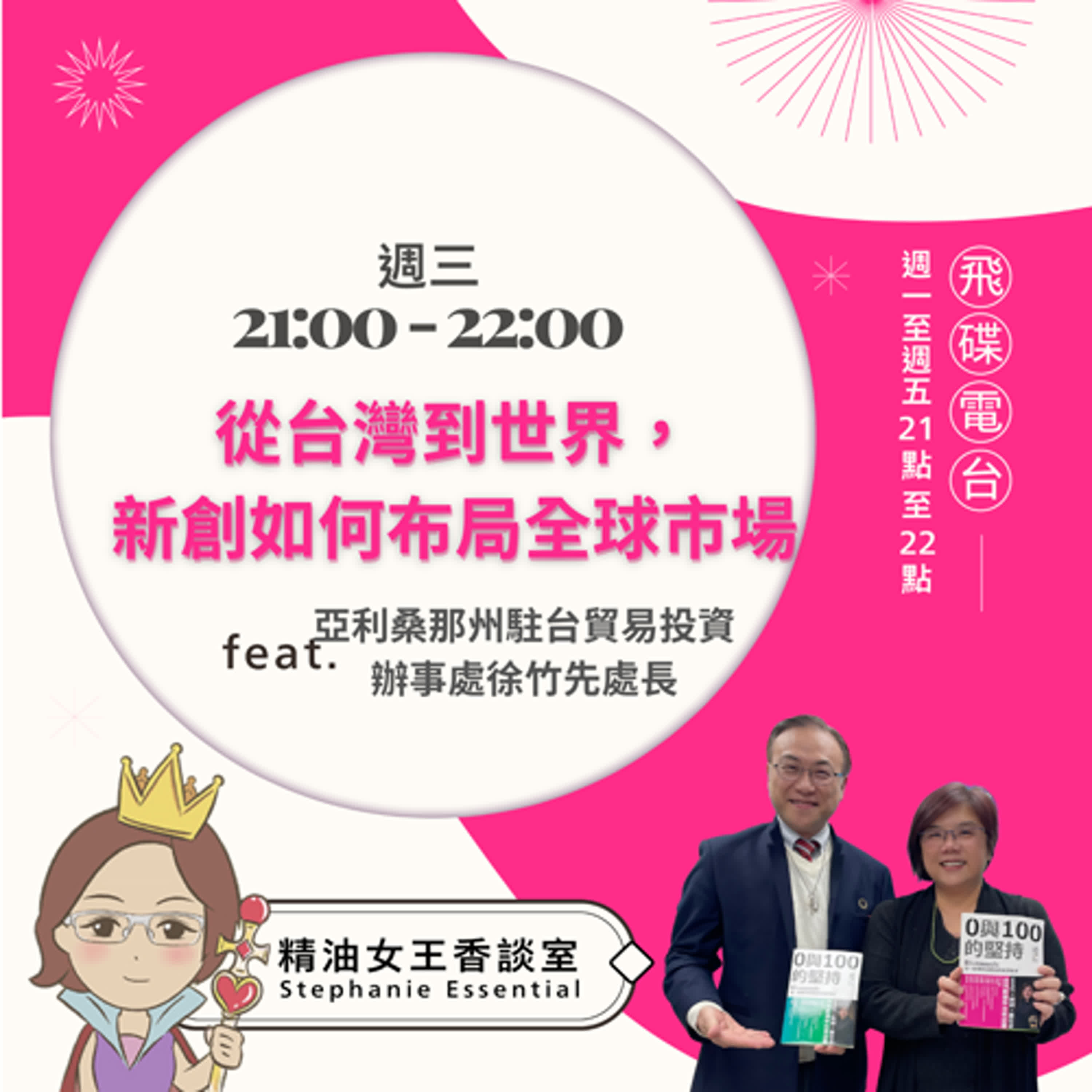 精油女王香談室 X 青創如何迎接全球變局，打造未來競爭力-亞利桑那州駐台貿易投資辦事處徐竹先處長（EP159） episode artwork