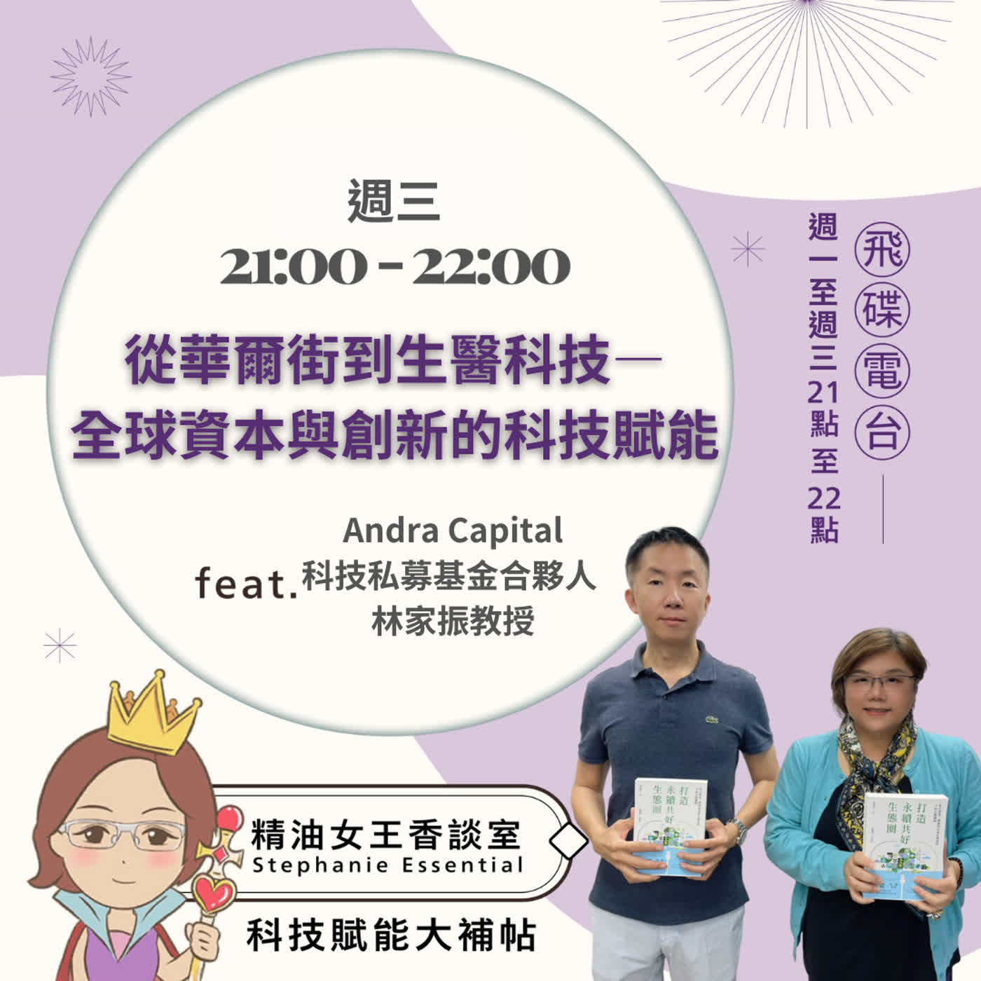 精油女王香談室 X 從華爾街到生醫科技—全球資本與創新的科技賦能-Andra Capital 科技私募基金合夥人 林家振教授(EP383) episode artwork