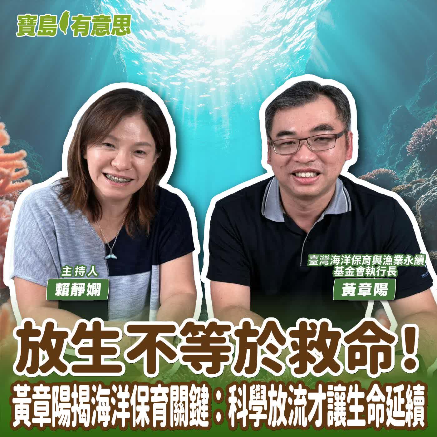 【寶島有意思】放生不等於救命！黃章陽揭海洋保育關鍵：科學放流才讓生命延續│主持人賴靜嫻 ft.臺灣海洋保育與漁業永續基金會執行長黃章陽 episode artwork