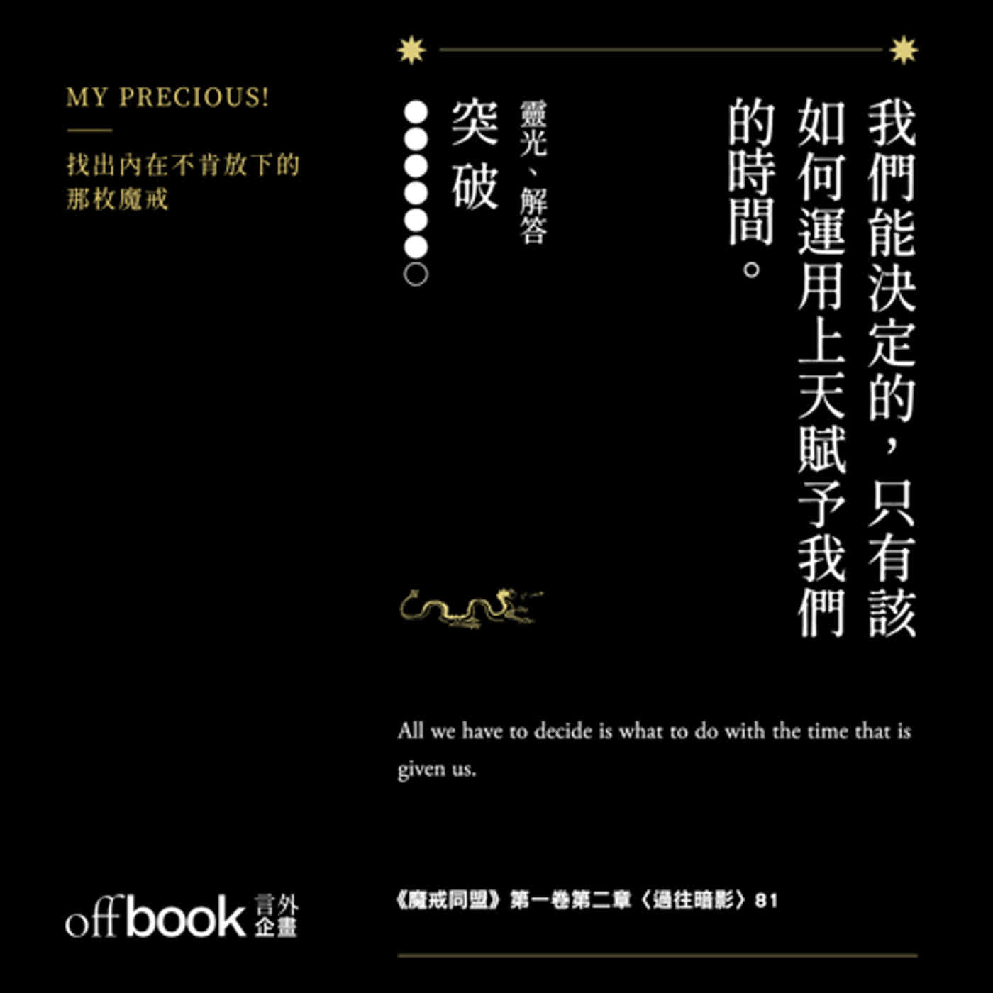 EP 36|突破|我們能決定的,只有該如何運用上天賦予我們的時間 —— 甘道夫|魔戒慾望直視牌卡|摘句牌解析 EP 36|突破|我們能決定的,只有該如何運用上天賦予我們的時間 —— 甘道夫|魔戒慾望直視牌卡|摘句牌解析