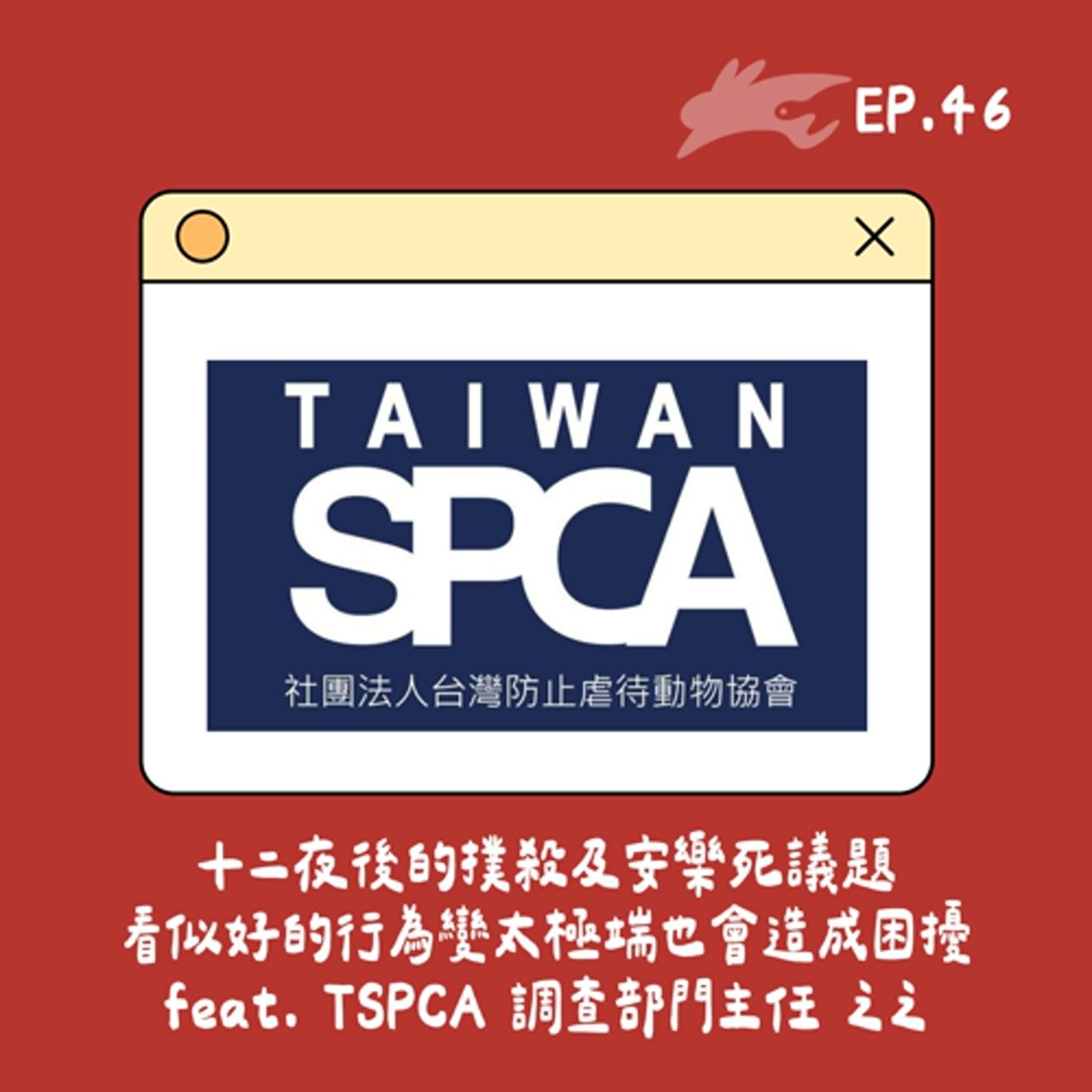 EP46. 十二夜後的撲殺及安樂死議題、看似好的行為變太極端也會造成困擾 feat. 台灣防止虐待動物協會 調查部門主任 之之