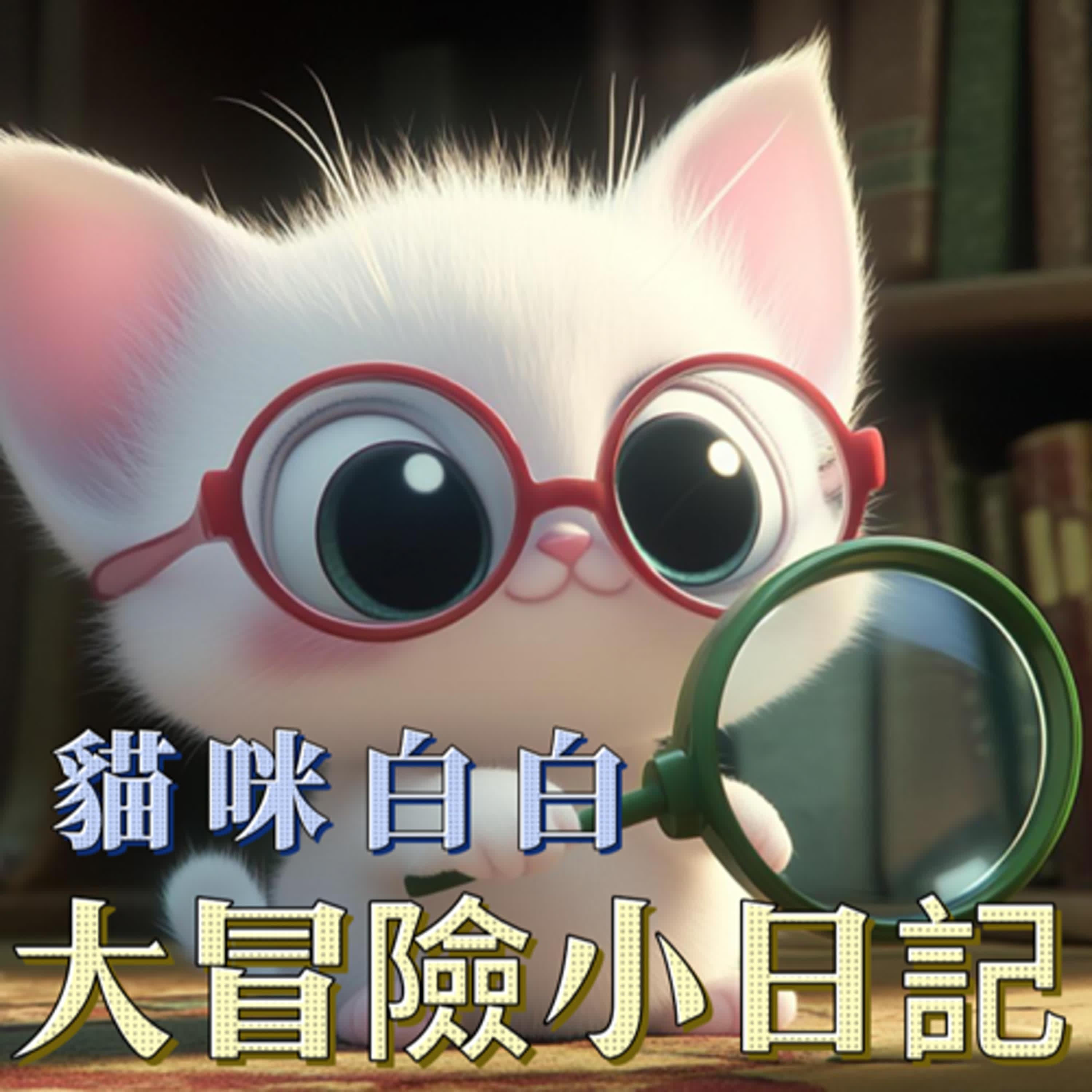 【好心情故事屋】系列作品《白白的大冒險小日記》EP1 神秘的腳印｜睡前故事｜兒童故事｜原創故事｜兒童繪本｜幼兒故事｜動畫故事｜親子共讀｜經典童話｜童話故事 episode artwork