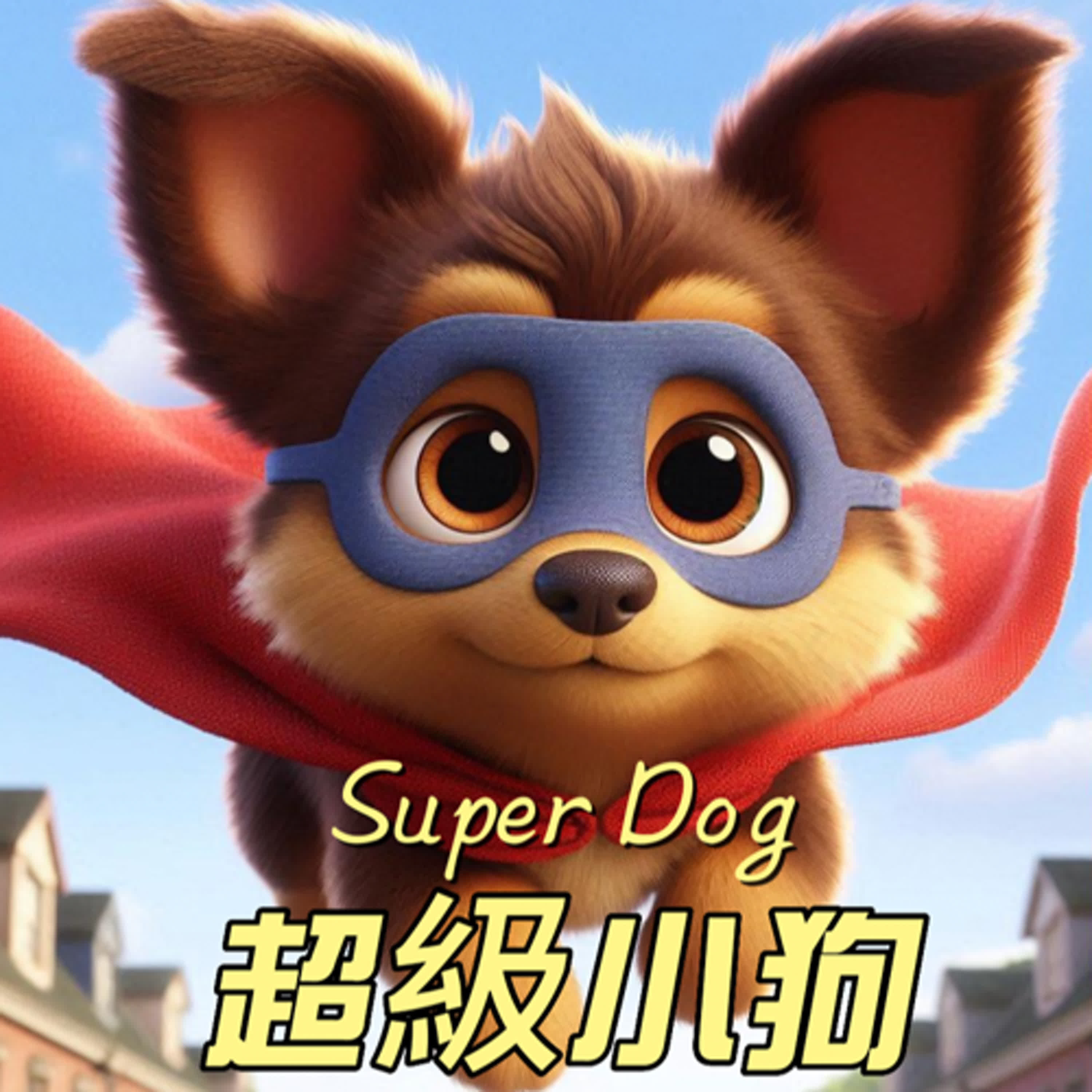 【好心情故事屋】EP64《超級小狗 Super Dog》｜睡前故事｜兒童故事｜原創故事｜動畫故事｜童話故事｜中英字幕｜children's story episode artwork