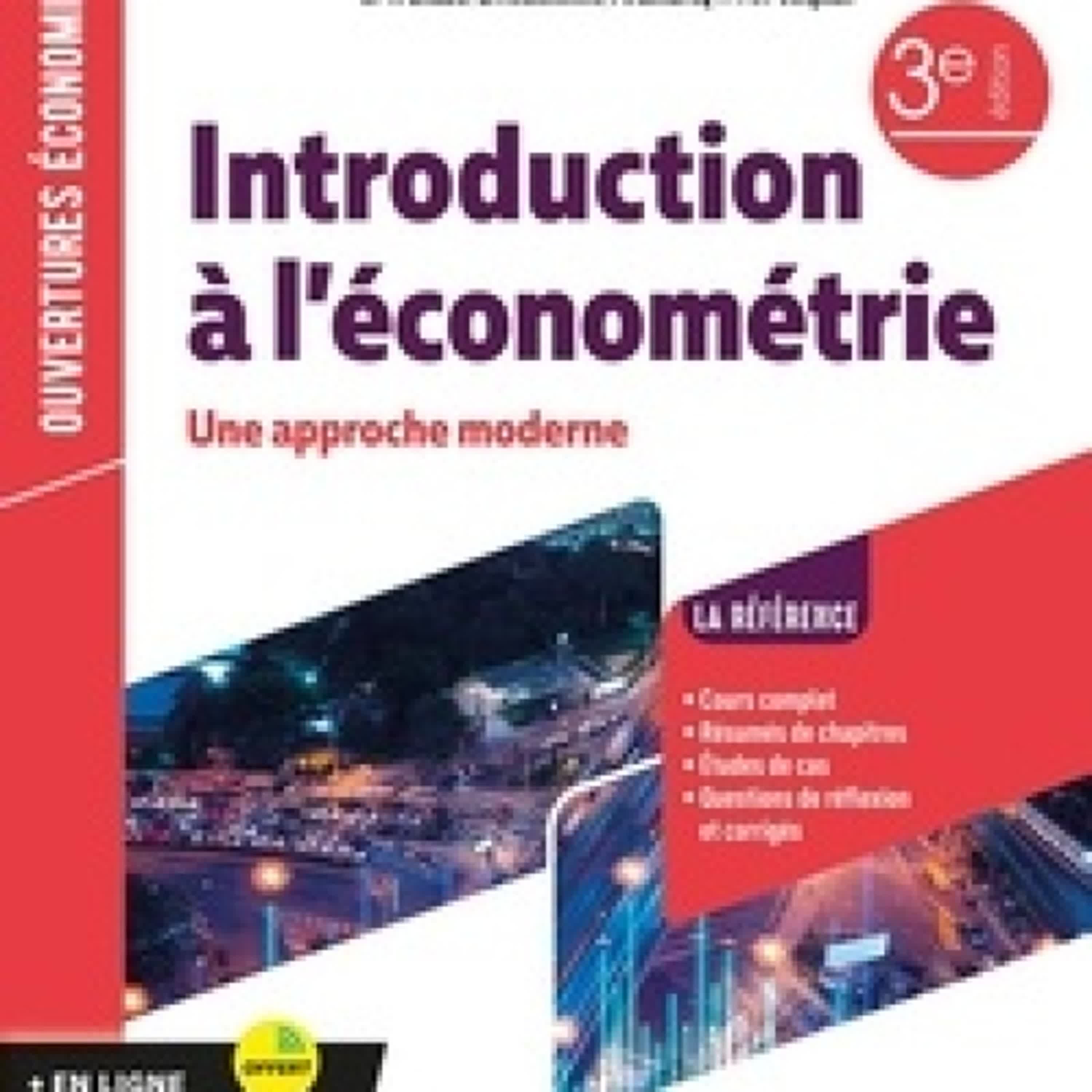 Lecture en ligne Ebook Introduction à l'économétrie  - Une approche moderne