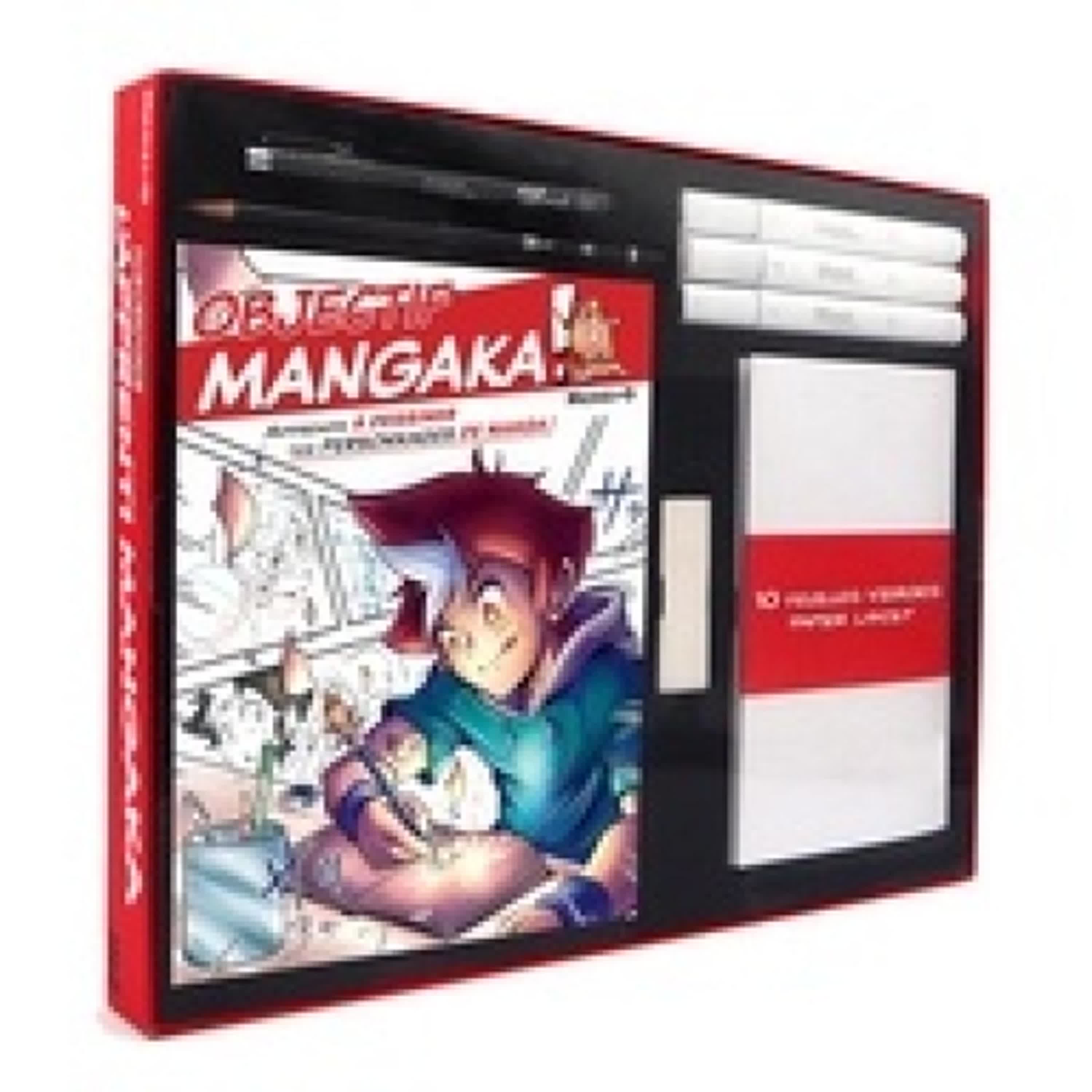 {téléchargement pdf} Le kit de l'apprenti mangaka - Tout pour créer ses premiers personnages mangas - Avec 10 feuilles de papier layout, 1 feutre à alcool noir, 1 feutre à alcool blender, 1 feutre à alcool gris, 1 fineliner, 1 crayon graphite et 1 gomme