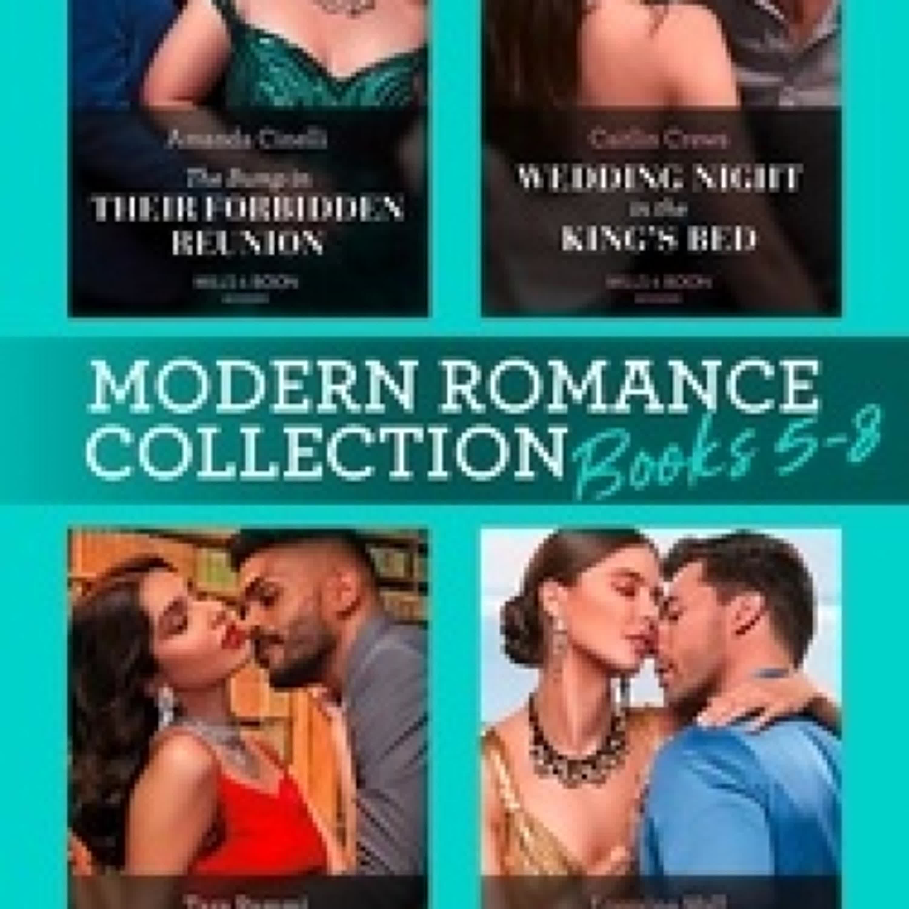 [PDF/Kindle] Modern Romance January 2024 Books 5-8 - The Bump in Their Forbidden Reunion (The Fast Track Billionaires' Club) / Wedding Night in the King's Bed / An Innocent's Deal with the Devil / Playing the Sicilian's Game of Revenge par Amanda Cinelli, Caitlin Crews, Tara Pammi, Lorraine Hall